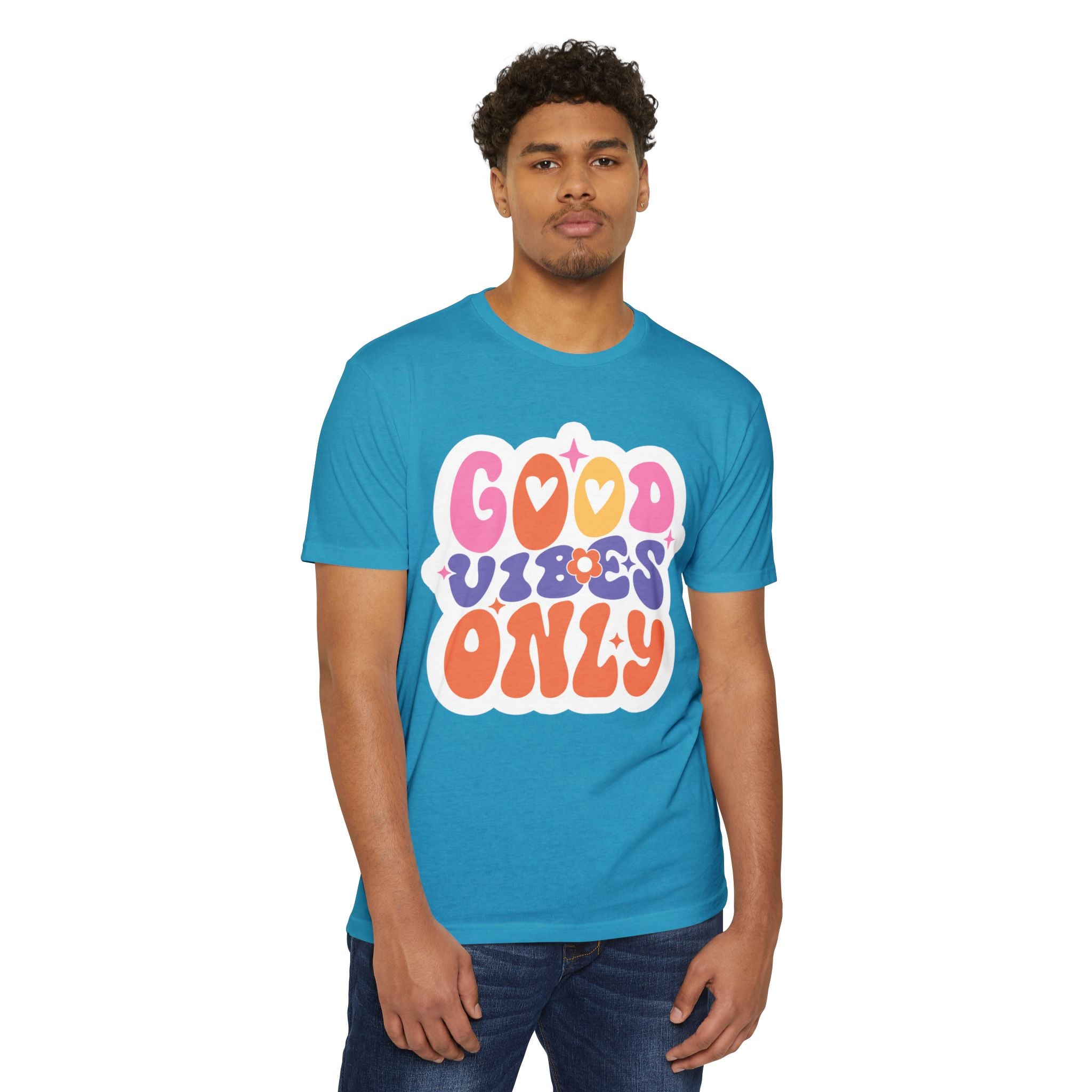 Women’s Boyfriend Tee "Good Vibes Only" - Comfortable Women's T-Shirt