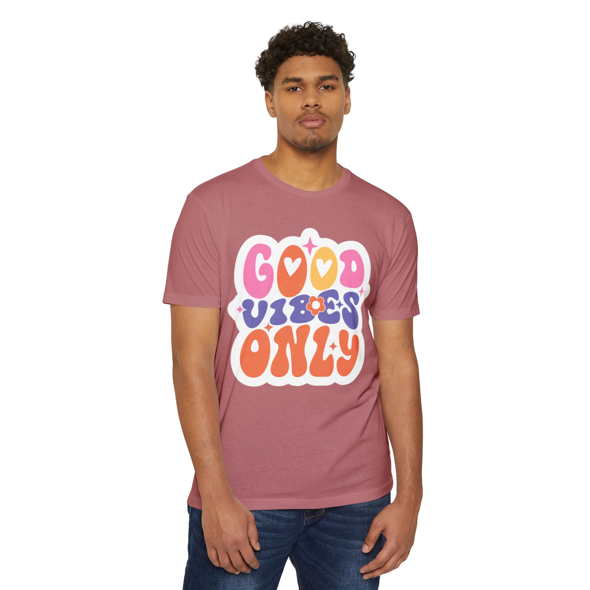 Women’s Boyfriend Tee "Good Vibes Only" - Comfortable Women's T-Shirt