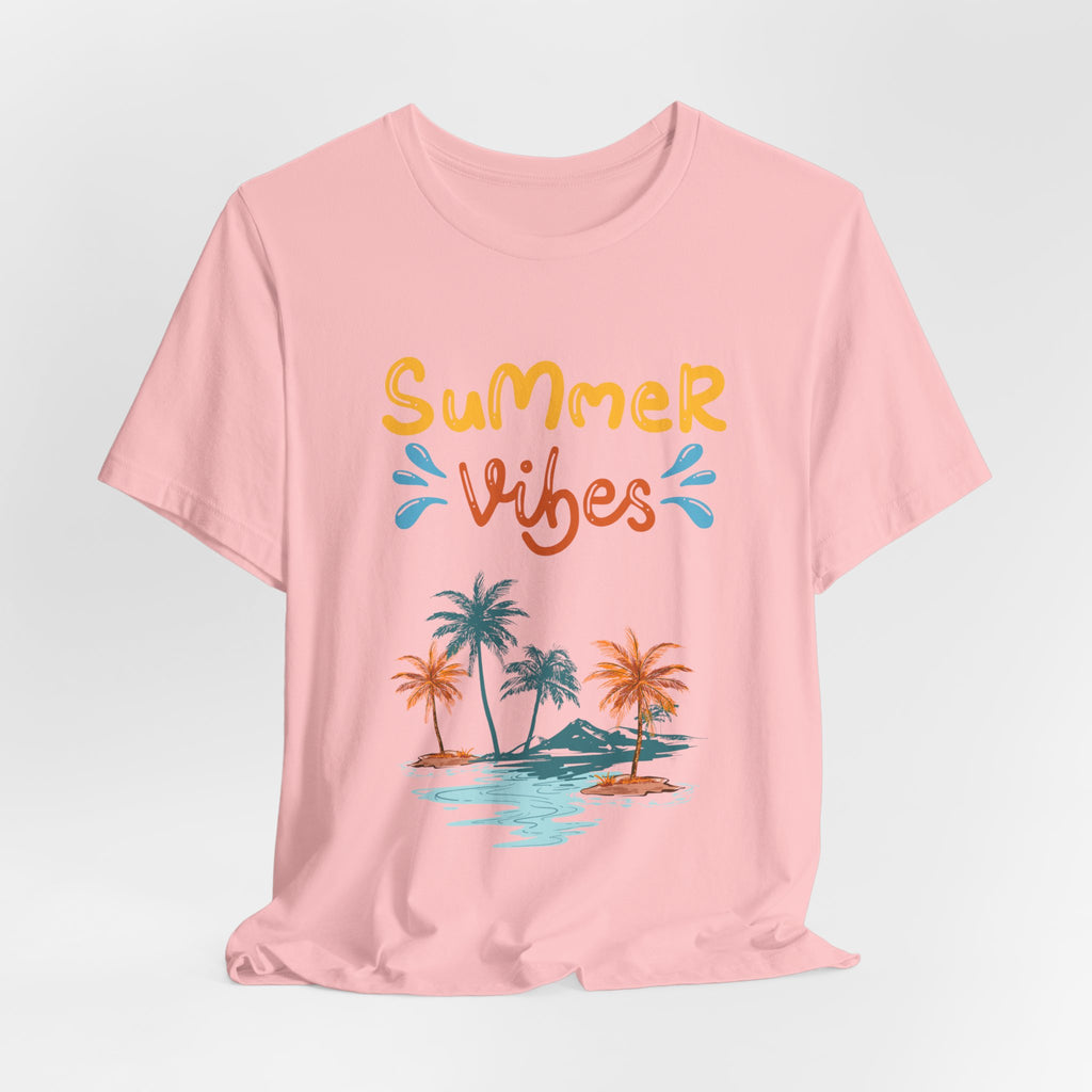 Hello Summer Tee – Pastel Beach Graphic T-Shirt