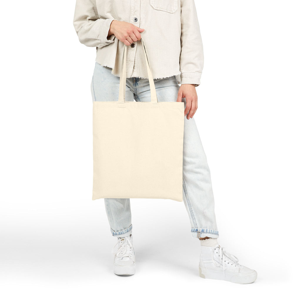 Lavender Flowers Bouquet Canvas Tote — Floral 100% Cotton Tote Bag