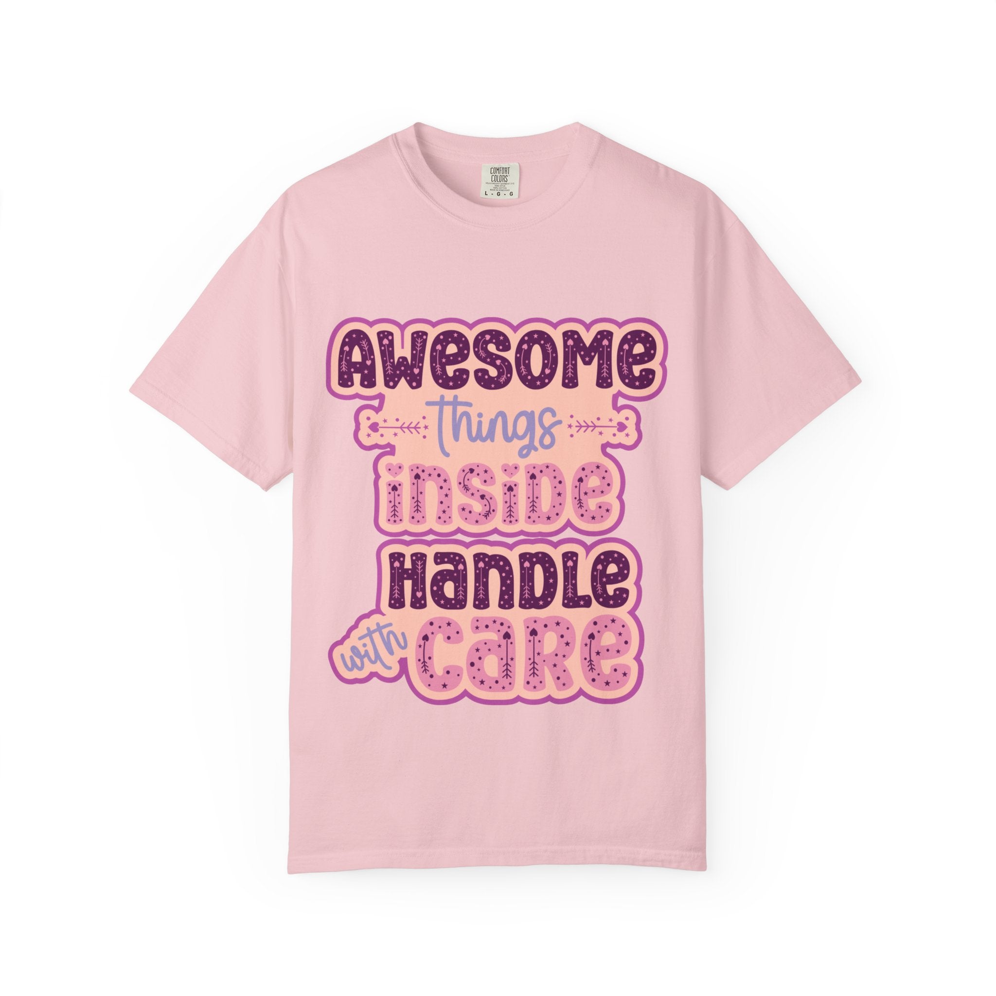 Retro "Awesome Things Inside, Handle With Care" T-Shirt