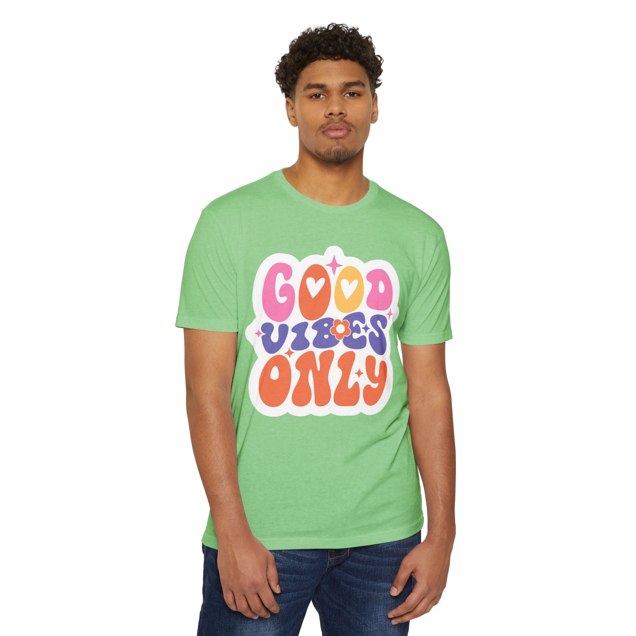 Women’s Boyfriend Tee "Good Vibes Only" - Comfortable Women's T-Shirt