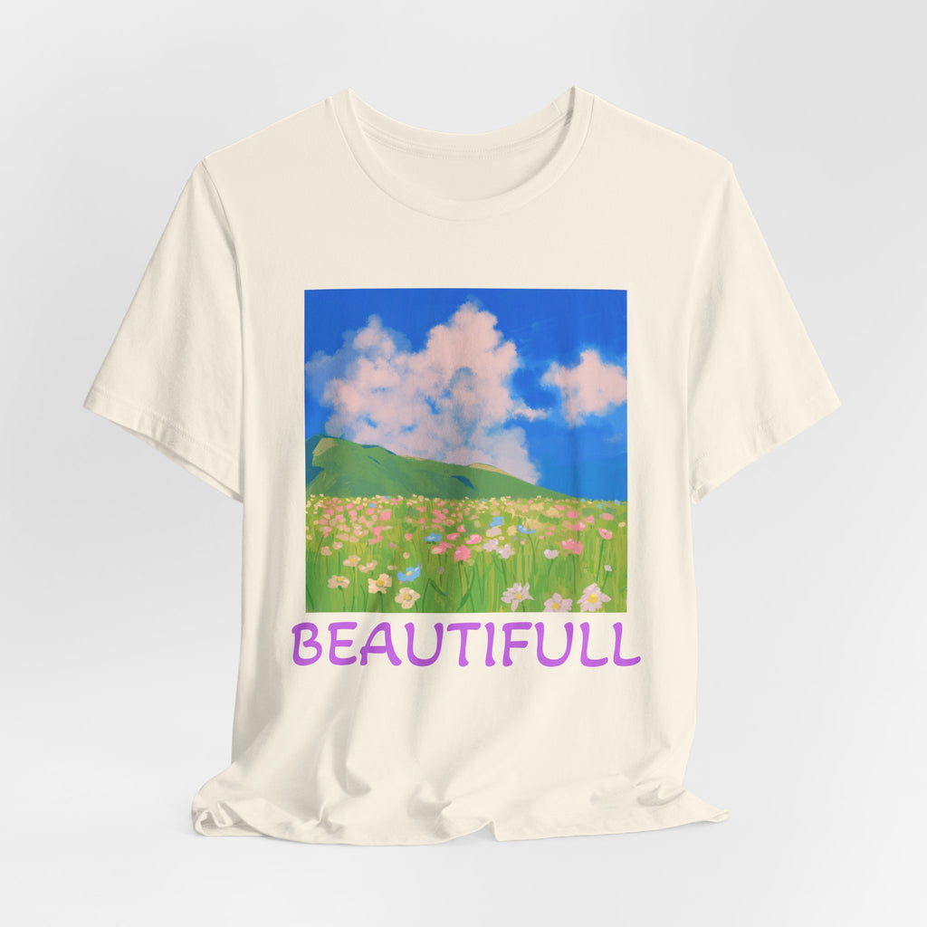 Floral Field Printed T-Shirt — Beautiful Floral Daily Wear