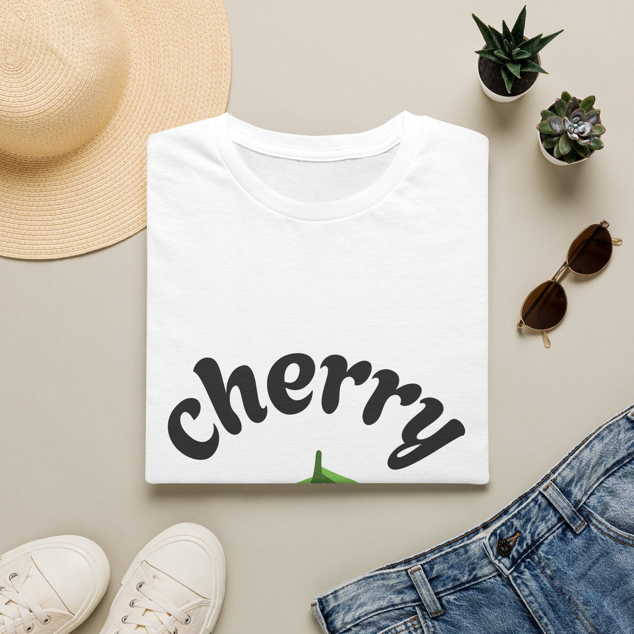 Cherry Graphic T-Shirt — Cute Red Cherry Tee