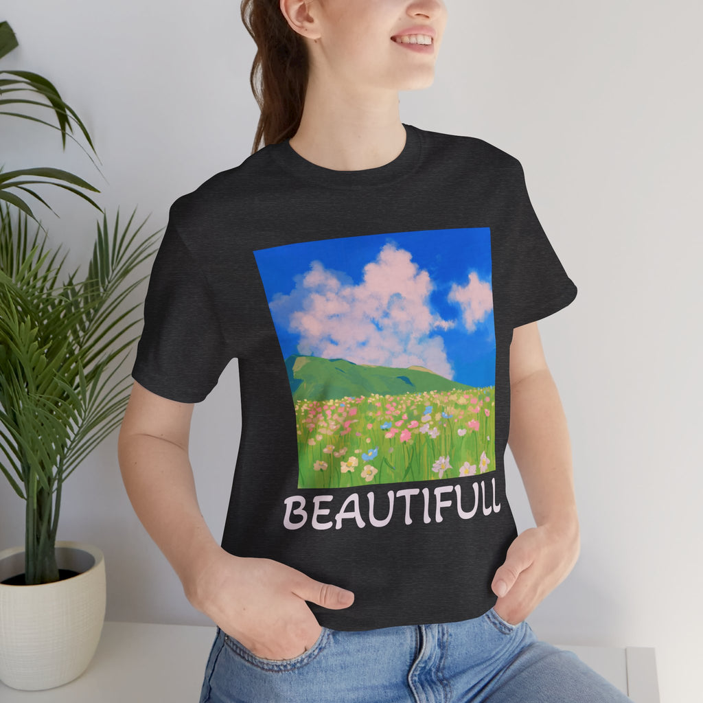 Floral Field Printed T-Shirt — Beautiful Floral Daily Wear