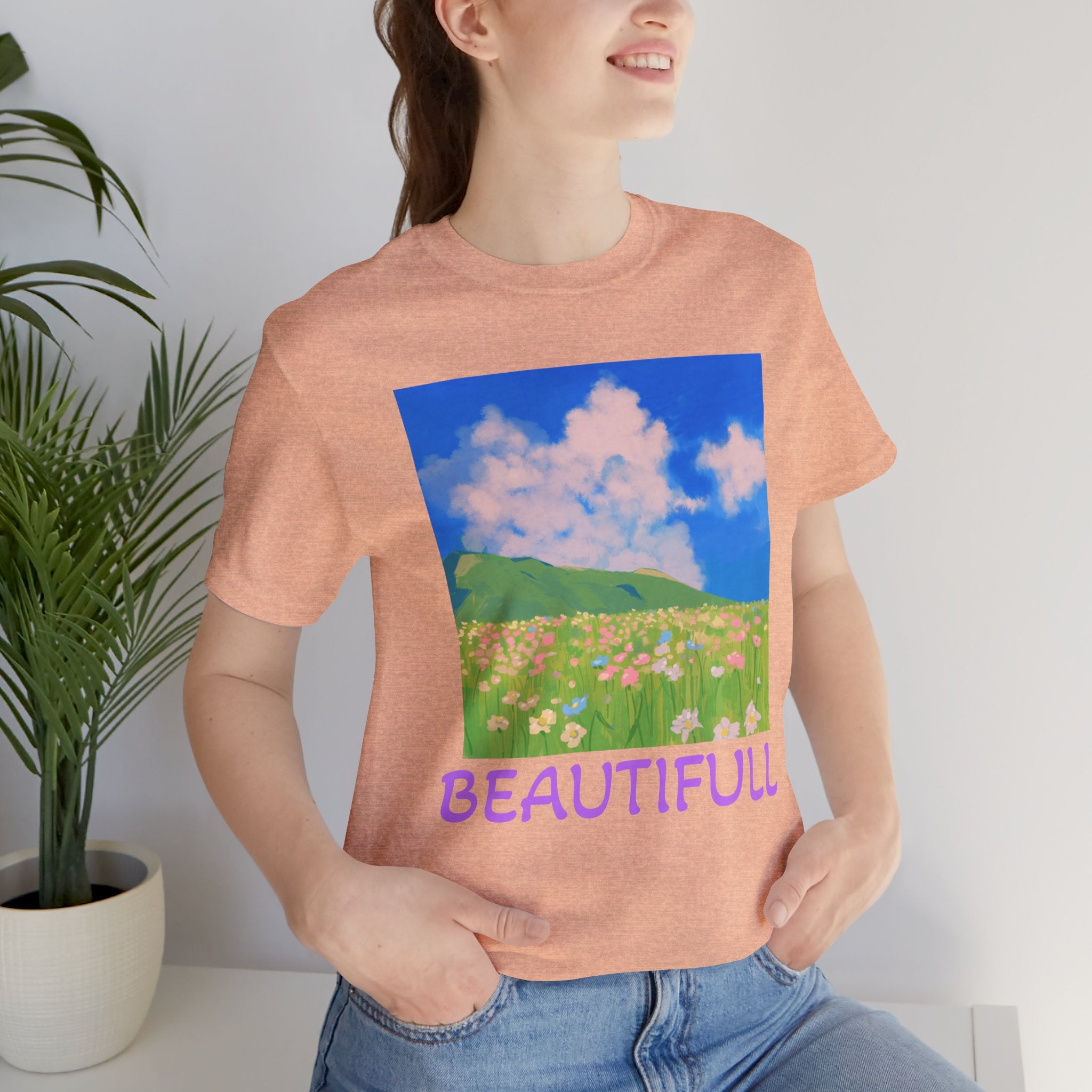 Floral Field Printed T-Shirt — Beautiful Floral Daily Wear