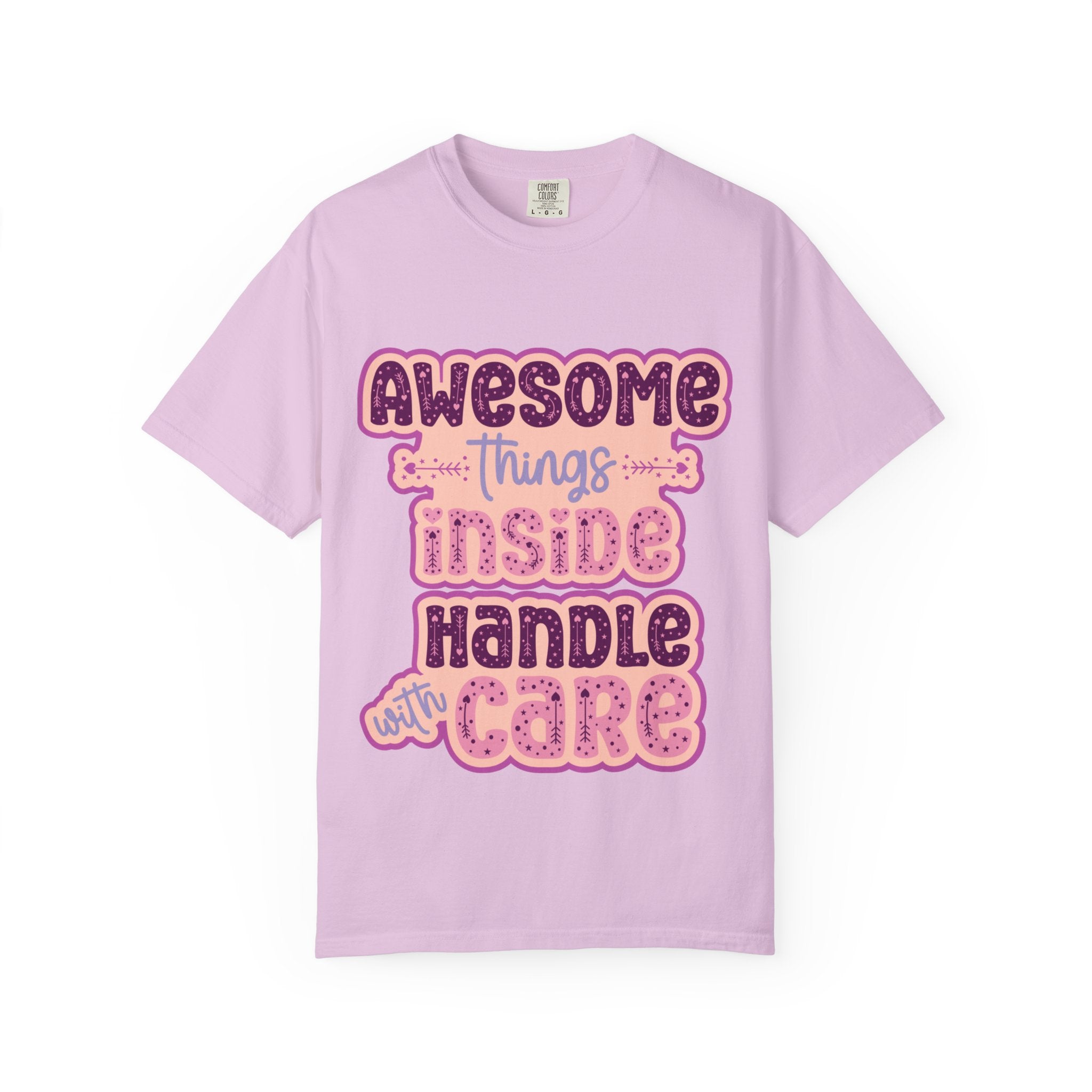 Retro "Awesome Things Inside, Handle With Care" T-Shirt