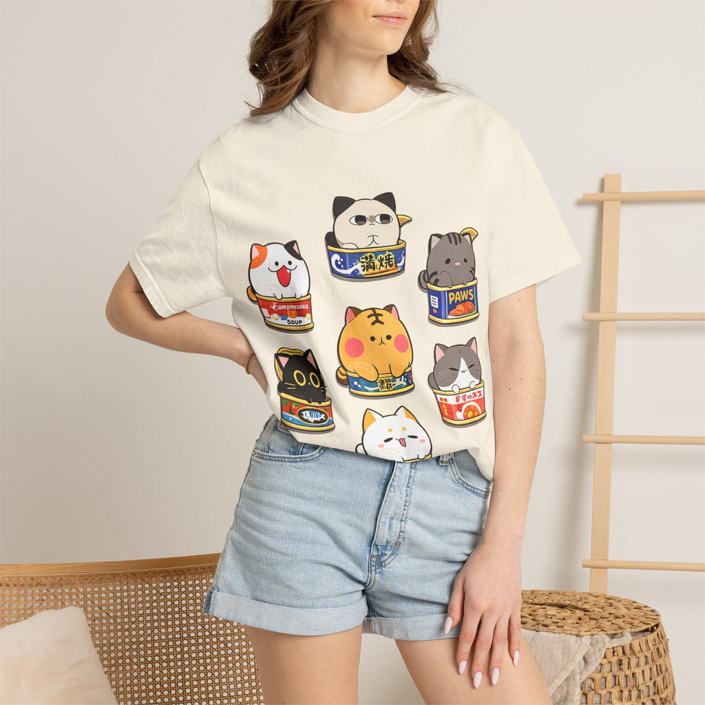 Cute Cat Sushi T-Shirt — Kawaii Cat Can Crewneck