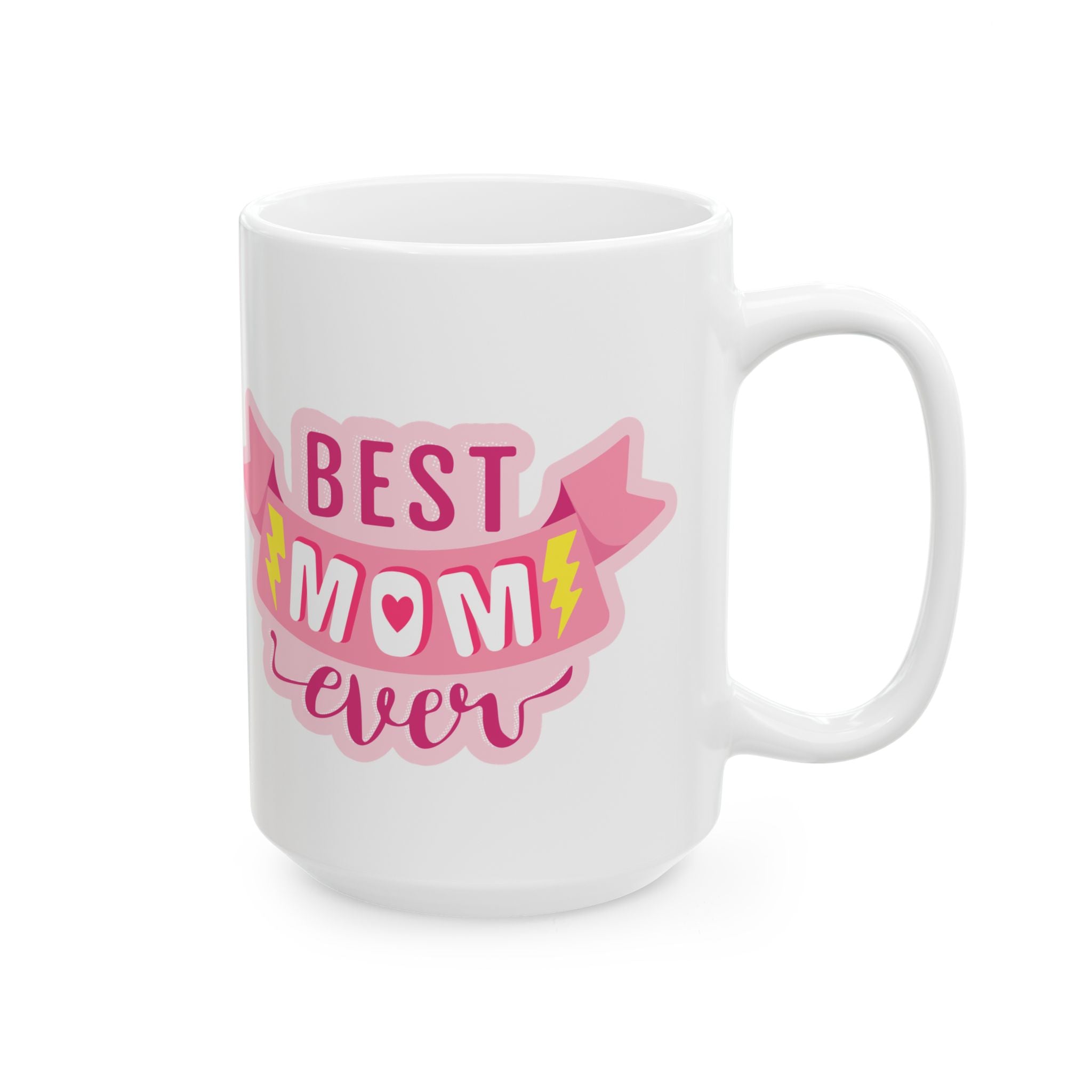 World's Best Mom Ceramic Mug — 11oz & 15oz Coffee Cup