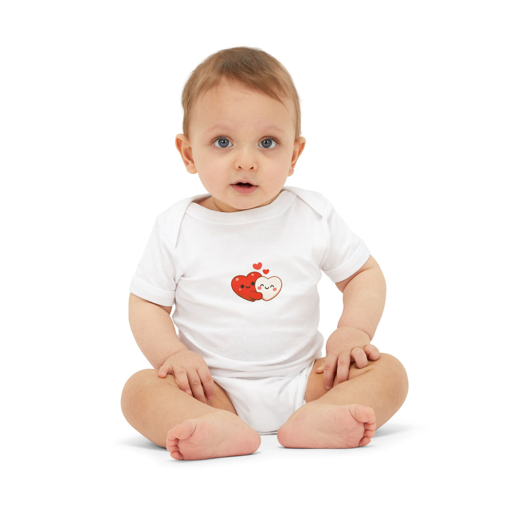 Cute Heart Kisses Infant One-Piece Bodysuit – Love Baby Romper
