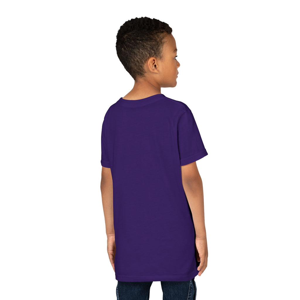 Youth Tee — "Stay True and Be You" Rainbow Script Kids T-Shirt