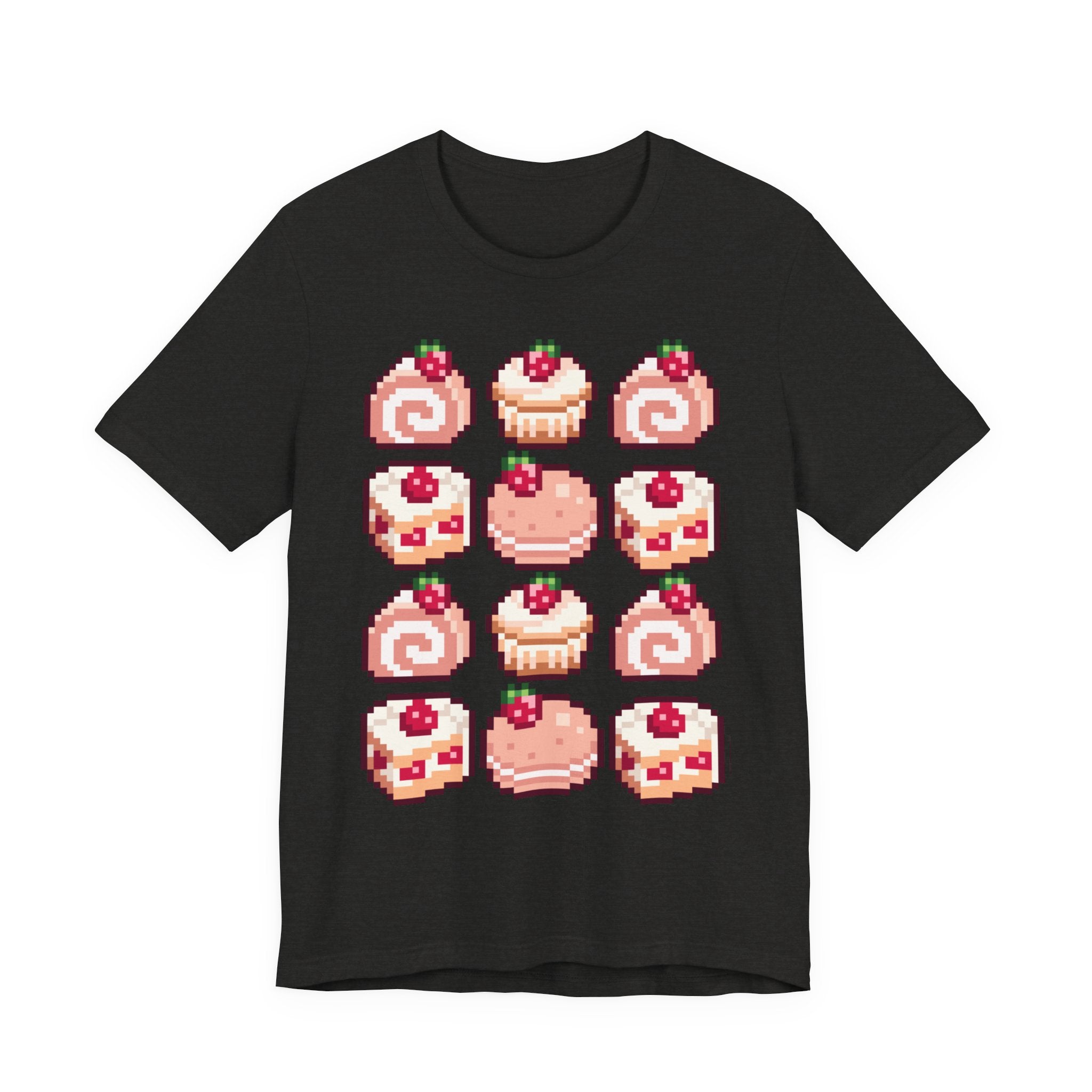Kawaii Strawberry Pastry T-Shirt — Cute Pixel Dessert Tee