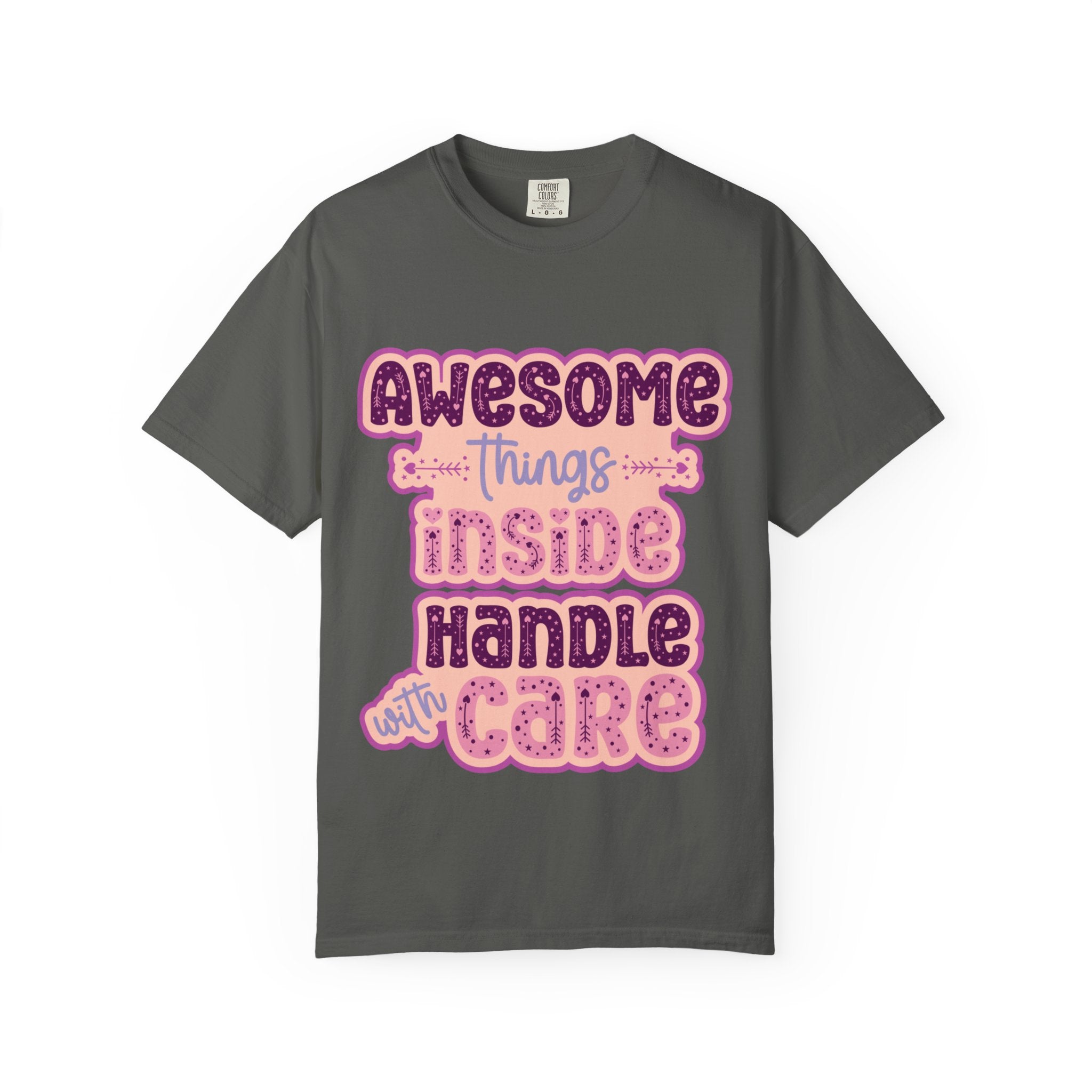 Retro "Awesome Things Inside, Handle With Care" T-Shirt