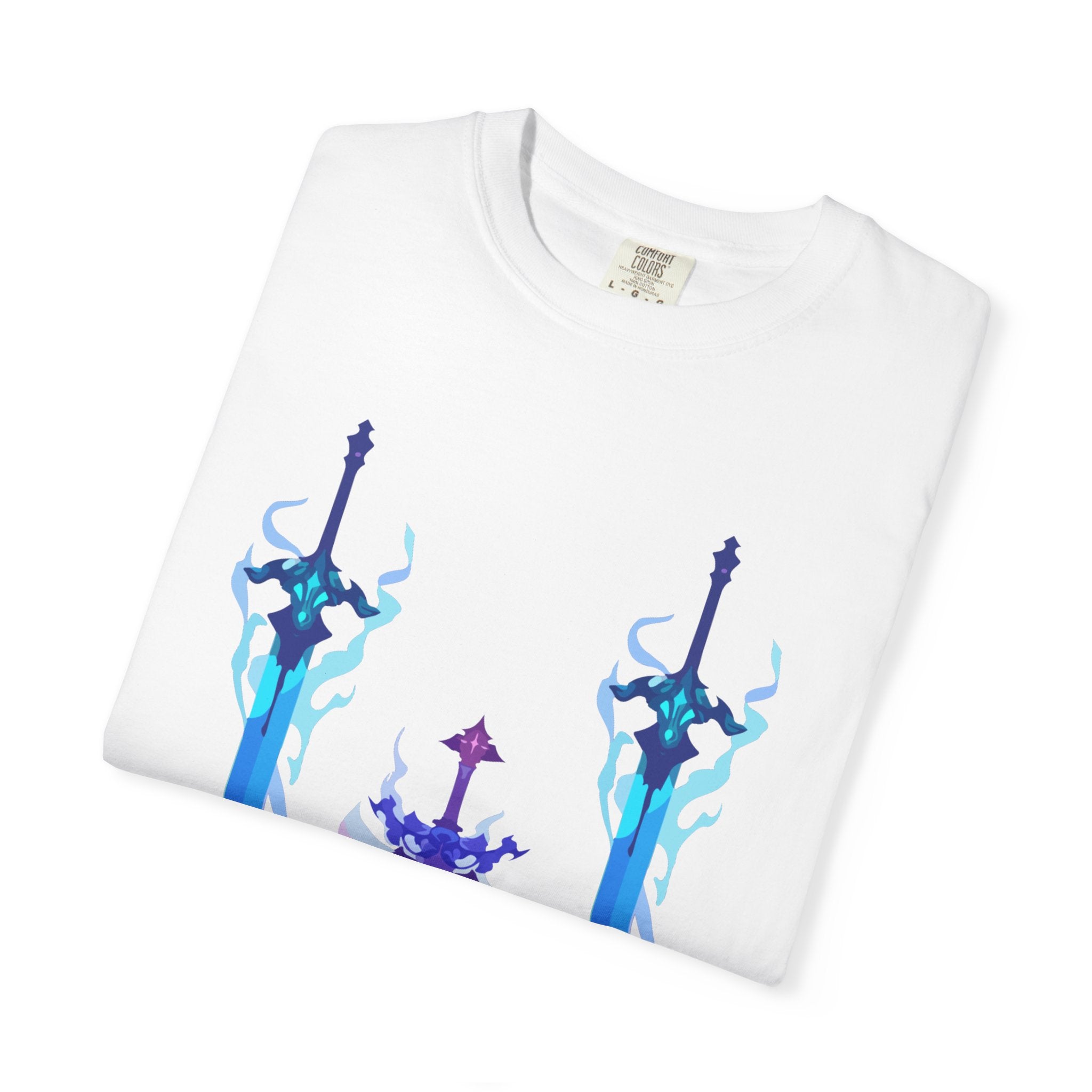 Aura Swords Graphic T-Shirt — Pastel Fantasy Trio