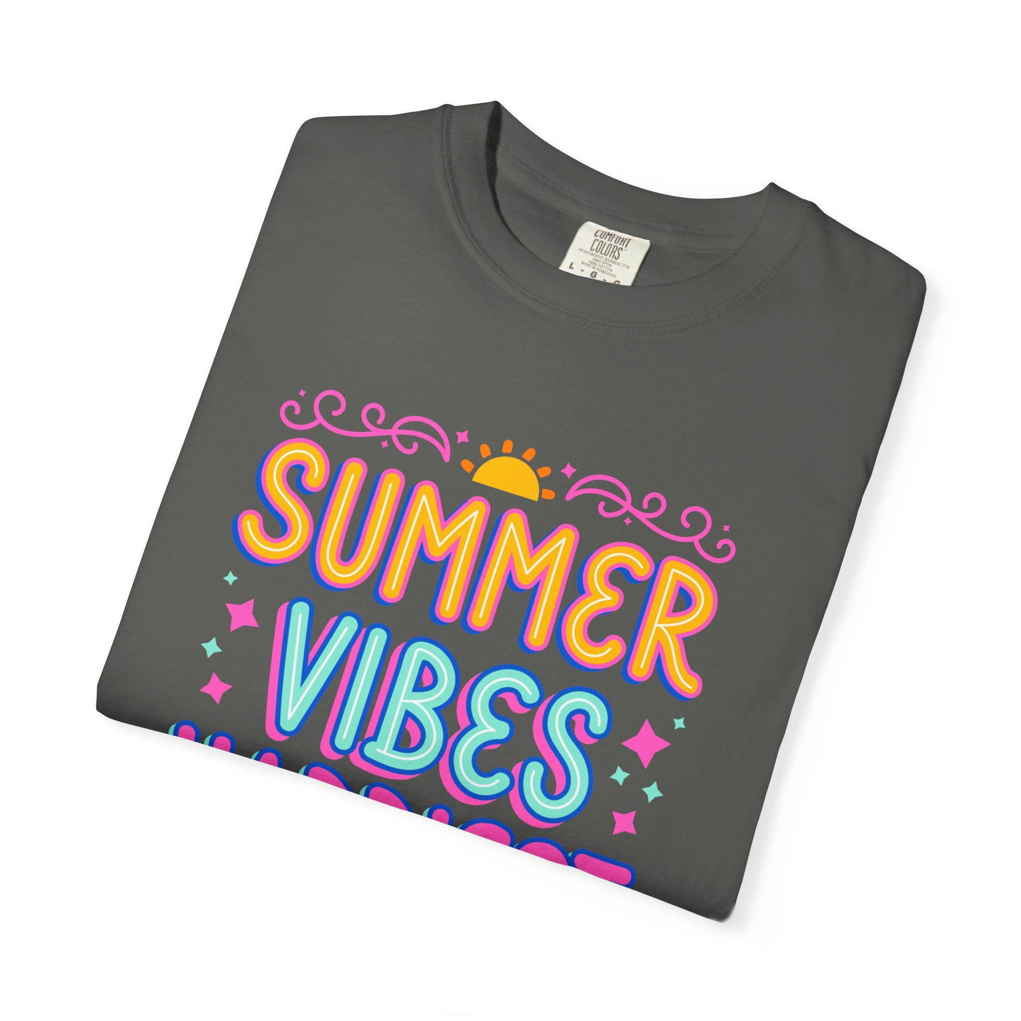 Summer Vibes Happiest in Flip Flops Text Printed Unisex T-Shirt