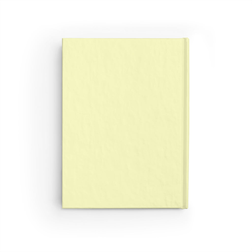 Floral Ruled Journal - "Beautiful Flowers" Pastel Yellow Notebook for Notes & Journaling