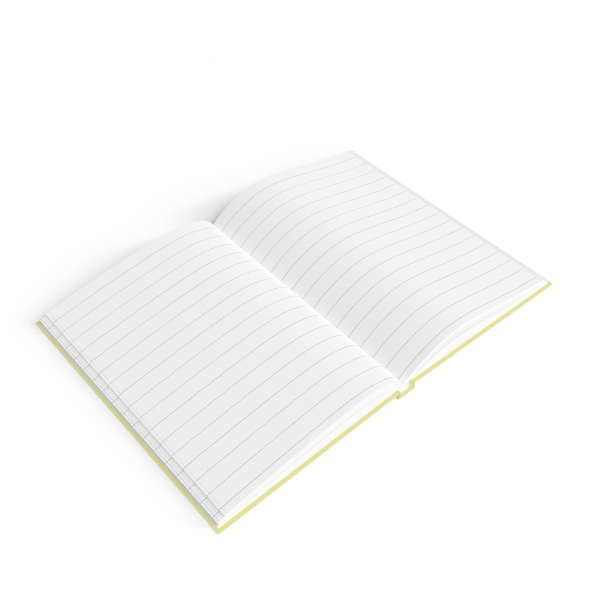 Floral Rose Key Hardcover Journal — Romantic Yellow Ruled Notebook