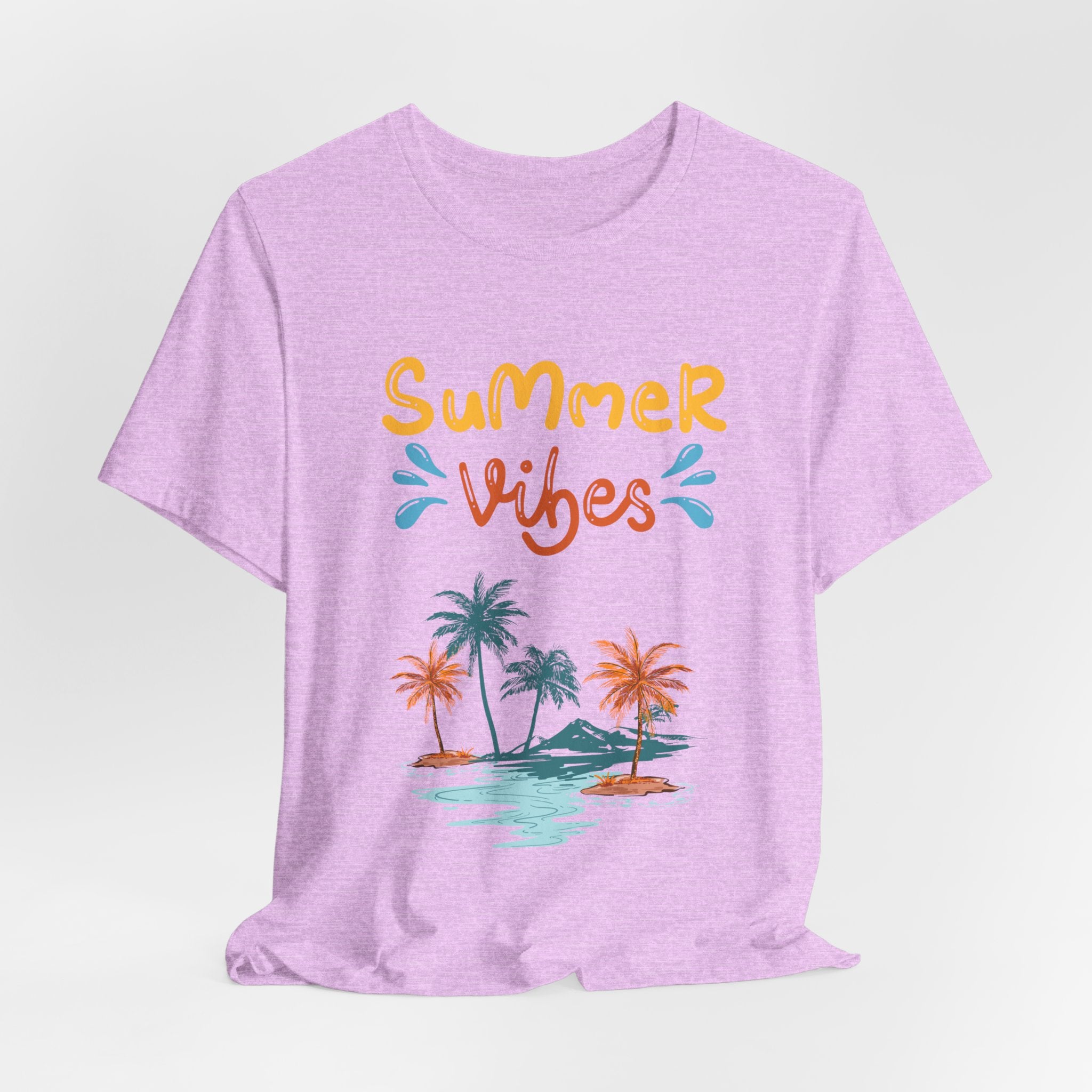 Hello Summer Tee – Pastel Beach Graphic T-Shirt