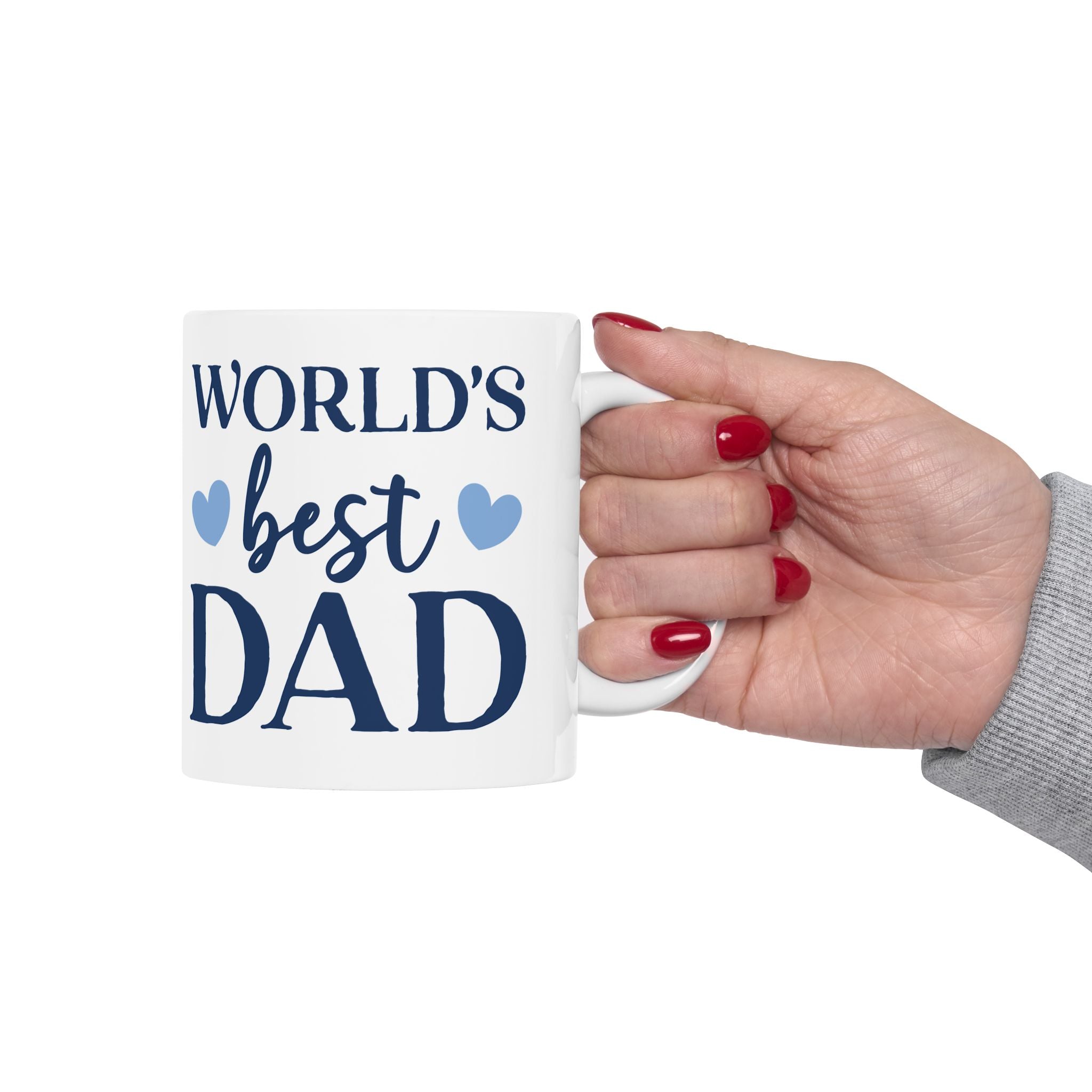 World's Best Dad Ceramic Mug — 11oz & 15oz Coffee Cup