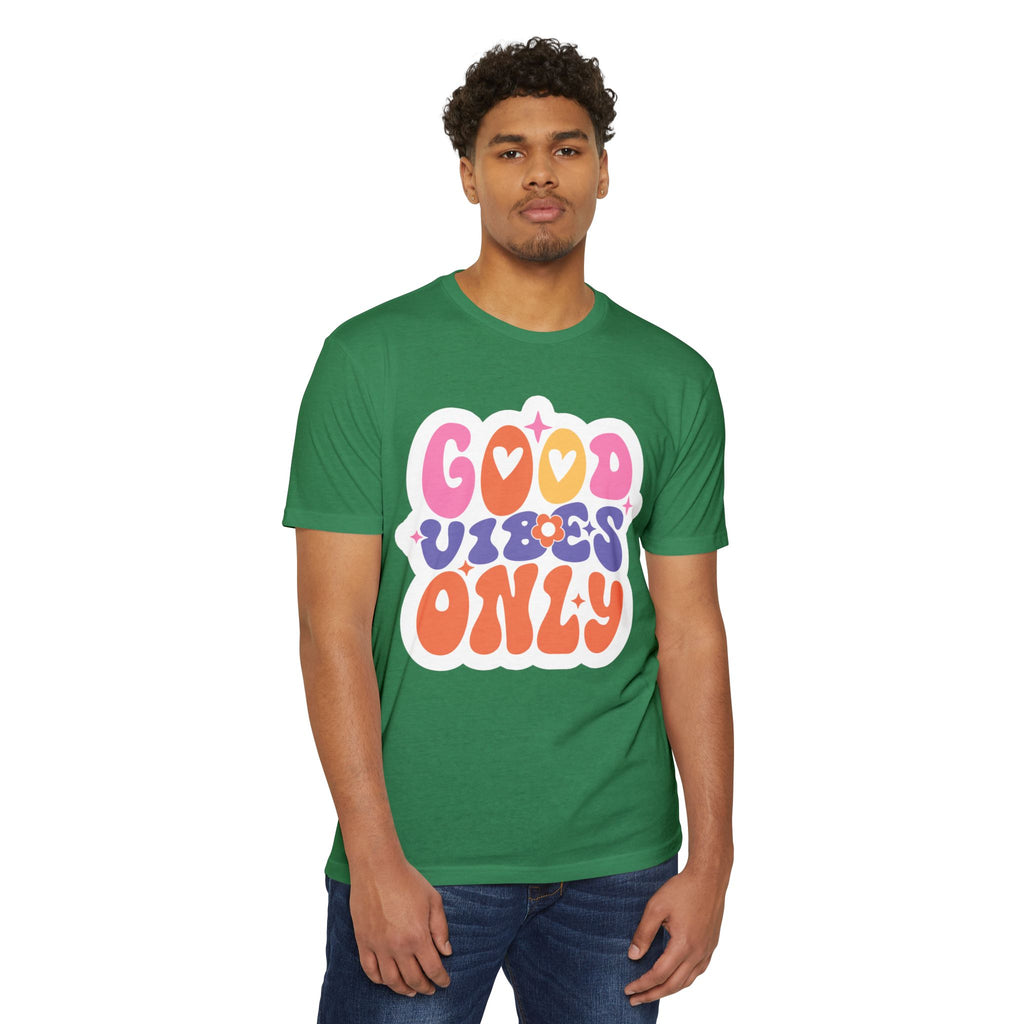 Women’s Boyfriend Tee "Good Vibes Only" - Comfortable Women's T-Shirt