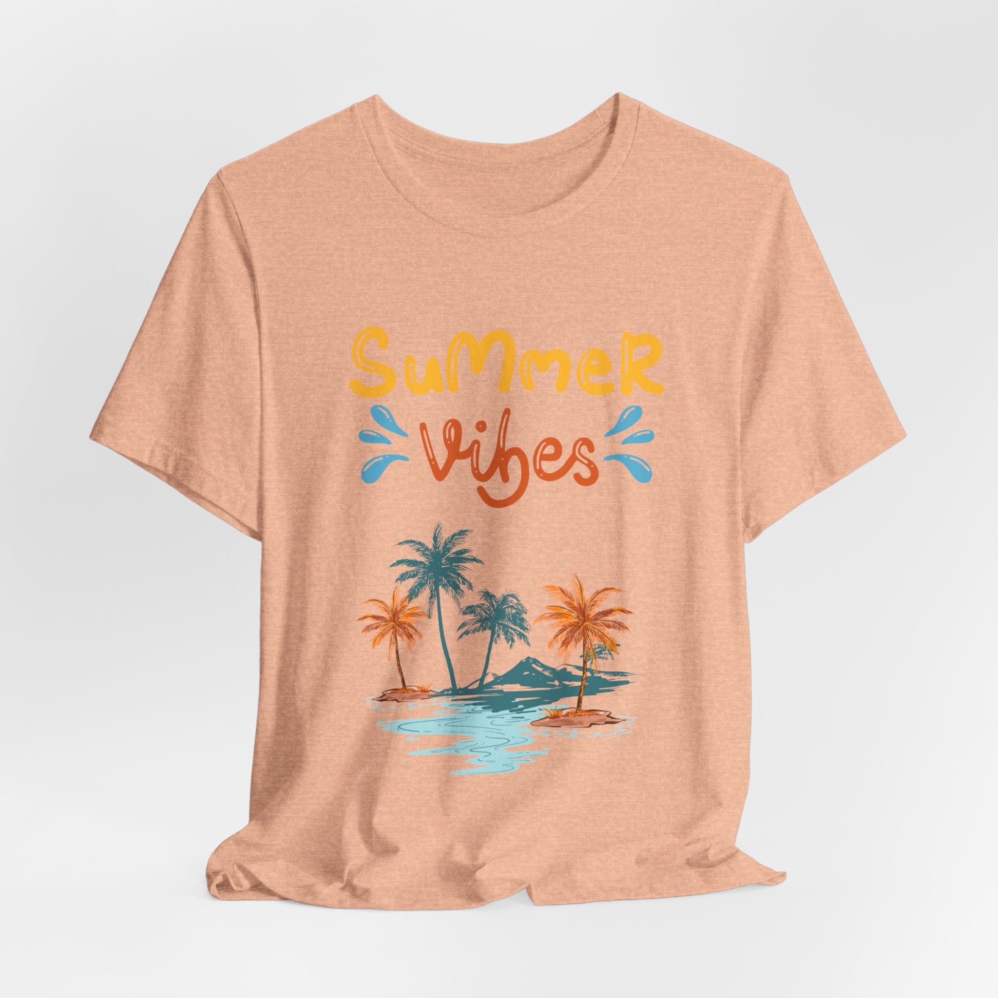 Hello Summer Tee – Pastel Beach Graphic T-Shirt