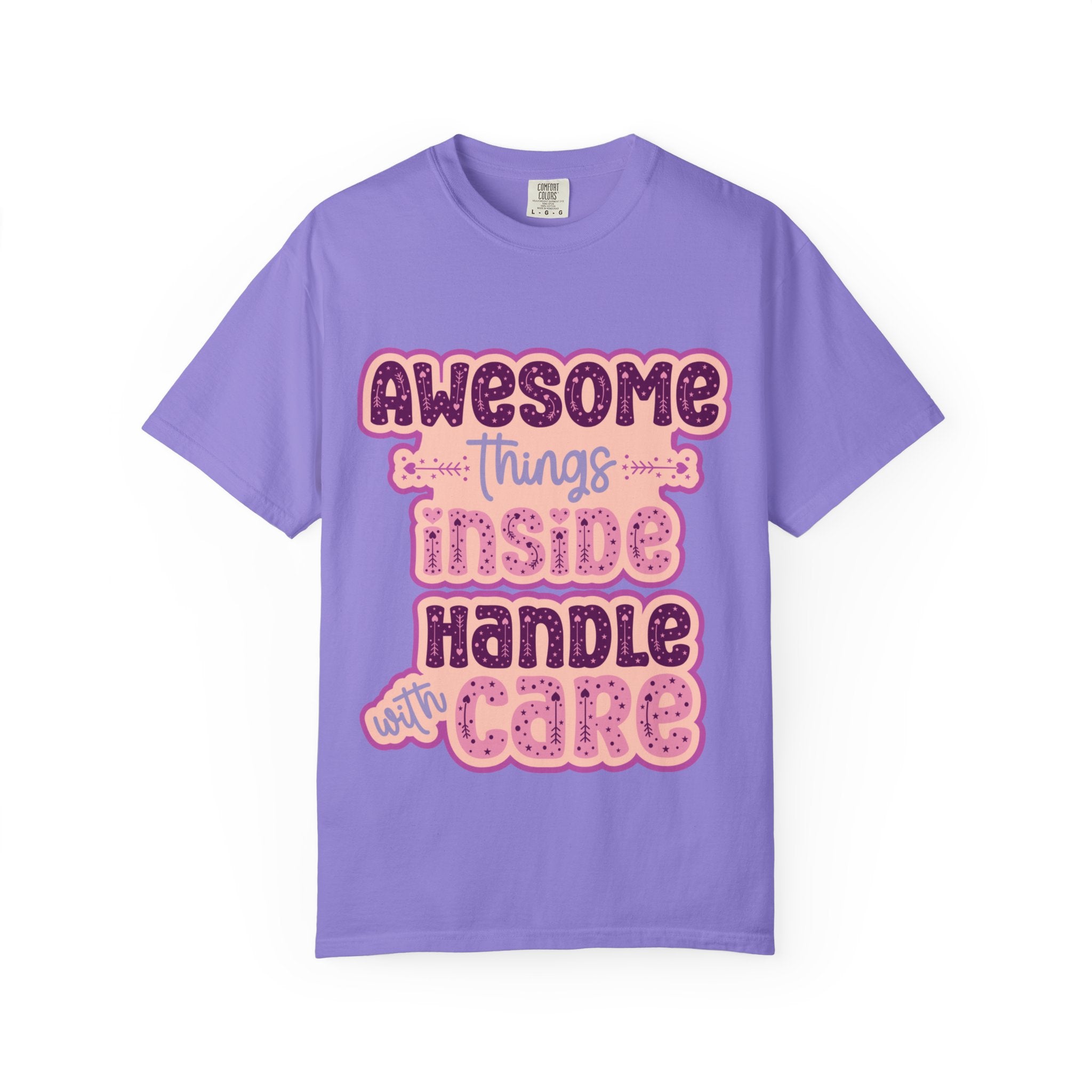 Retro "Awesome Things Inside, Handle With Care" T-Shirt