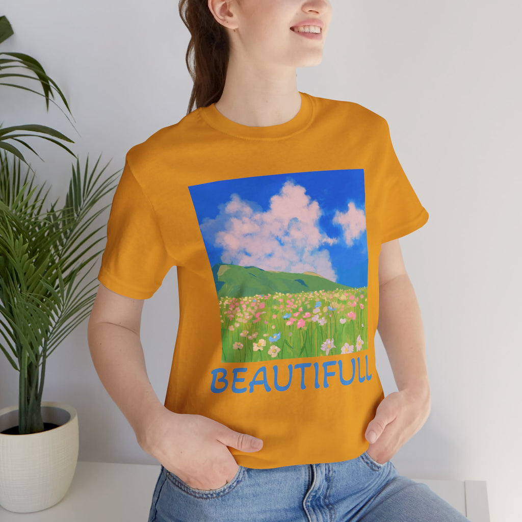 Floral Field Printed T-Shirt — Beautiful Floral Daily Wear