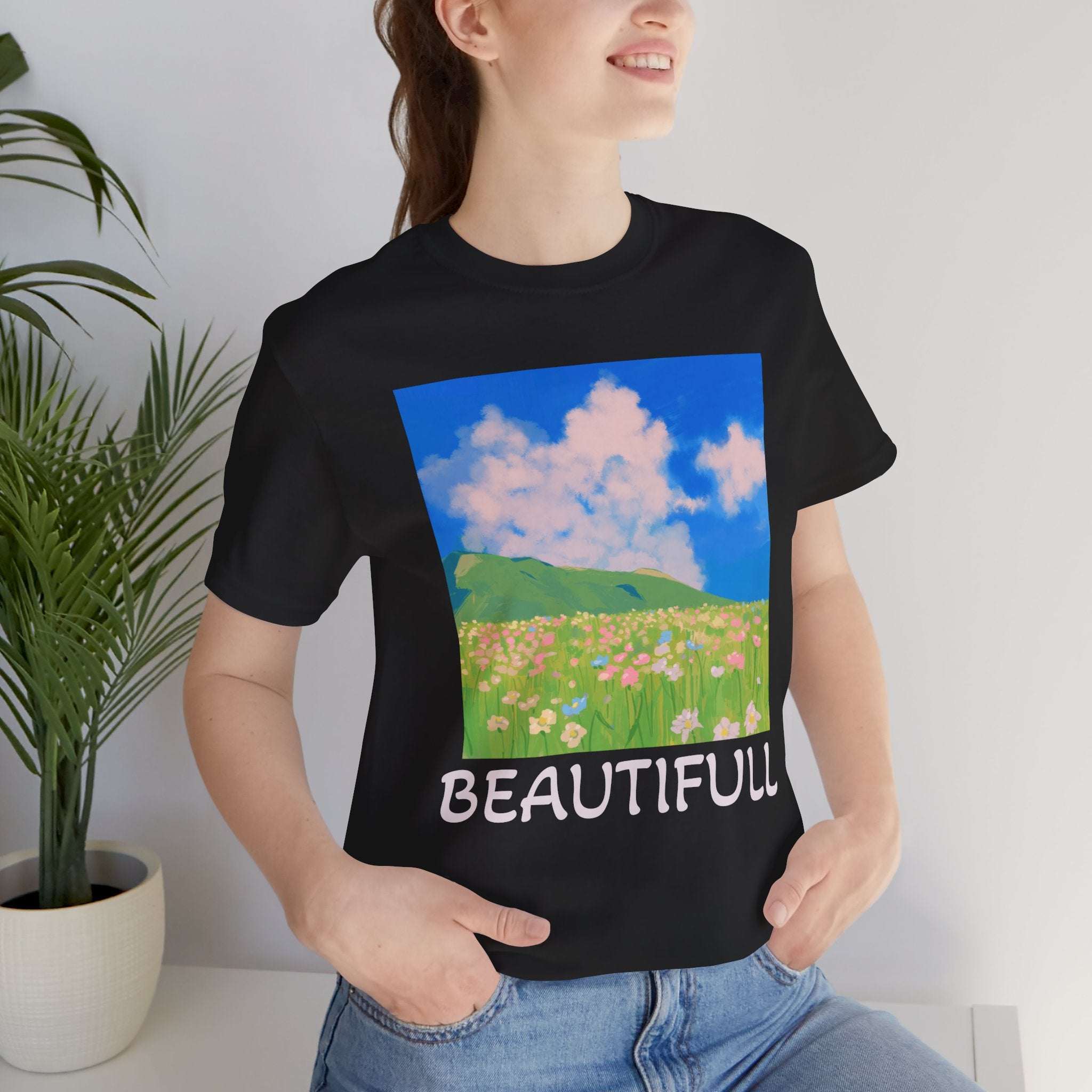 Floral Field Printed T-Shirt — Beautiful Floral Daily Wear