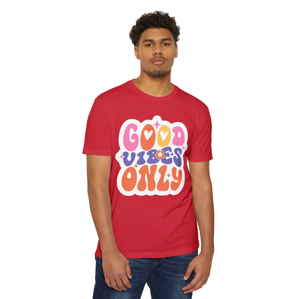 Women’s Boyfriend Tee "Good Vibes Only" - Comfortable Women's T-Shirt