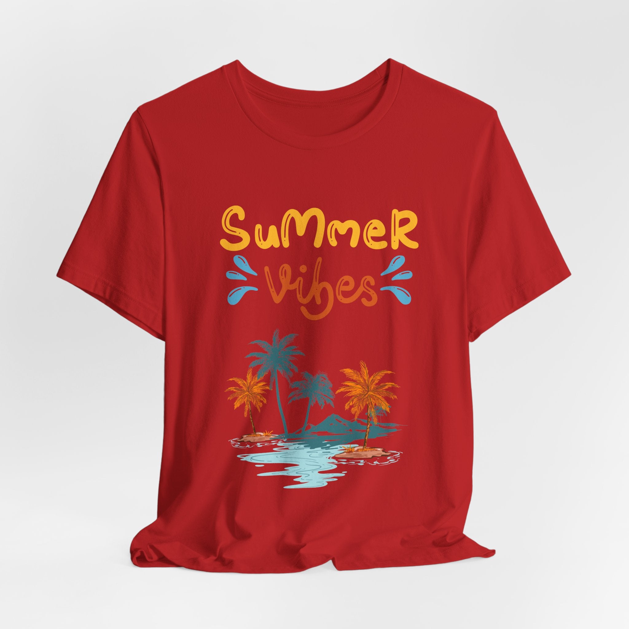 Hello Summer Tee – Pastel Beach Graphic T-Shirt