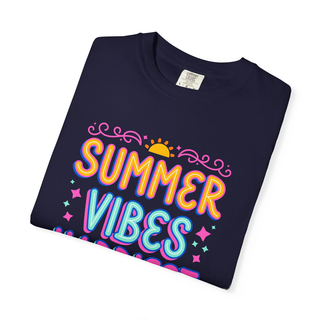 Summer Vibes Happiest in Flip Flops Text Printed Unisex T-Shirt