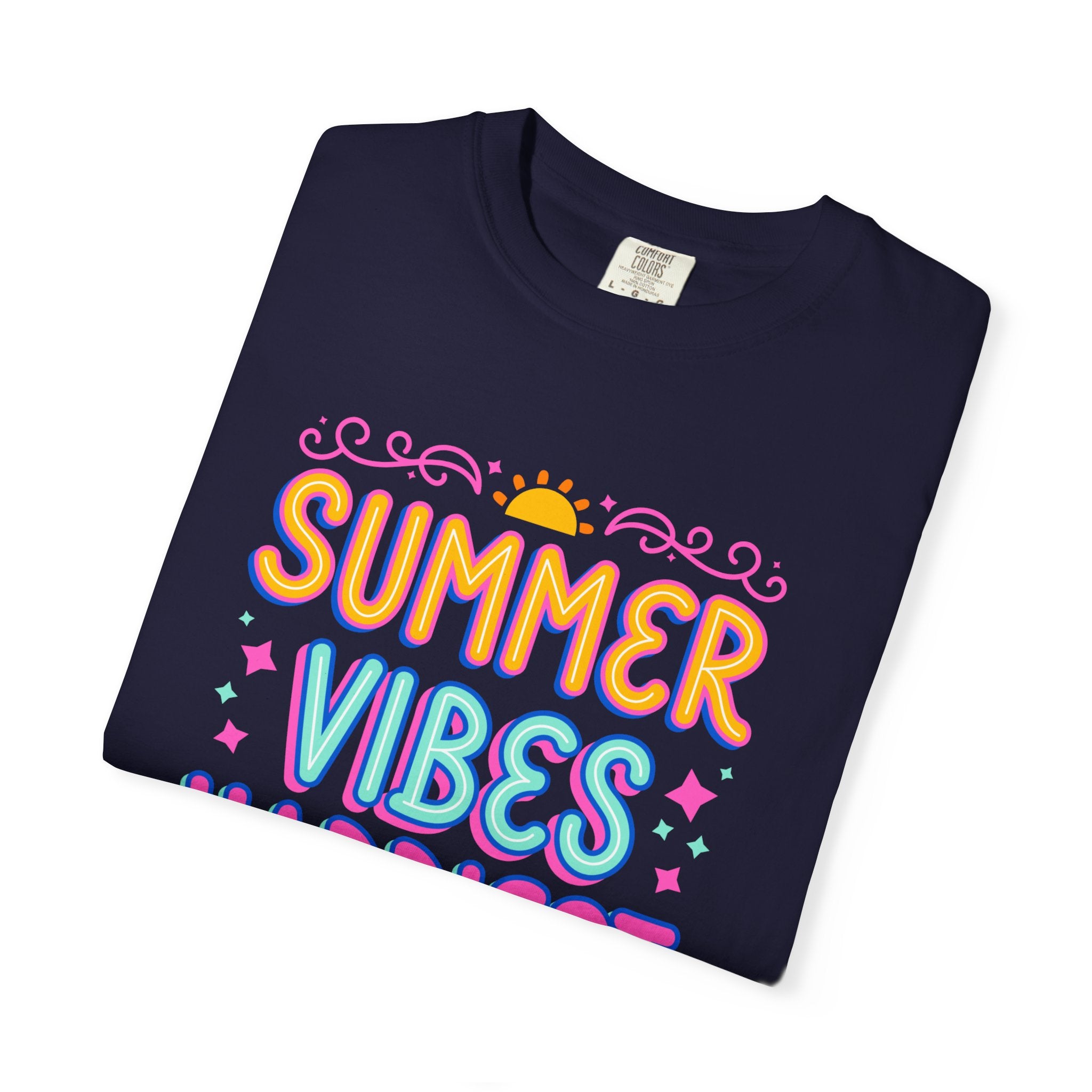 Summer Vibes Happiest in Flip Flops Text Printed Unisex T-Shirt