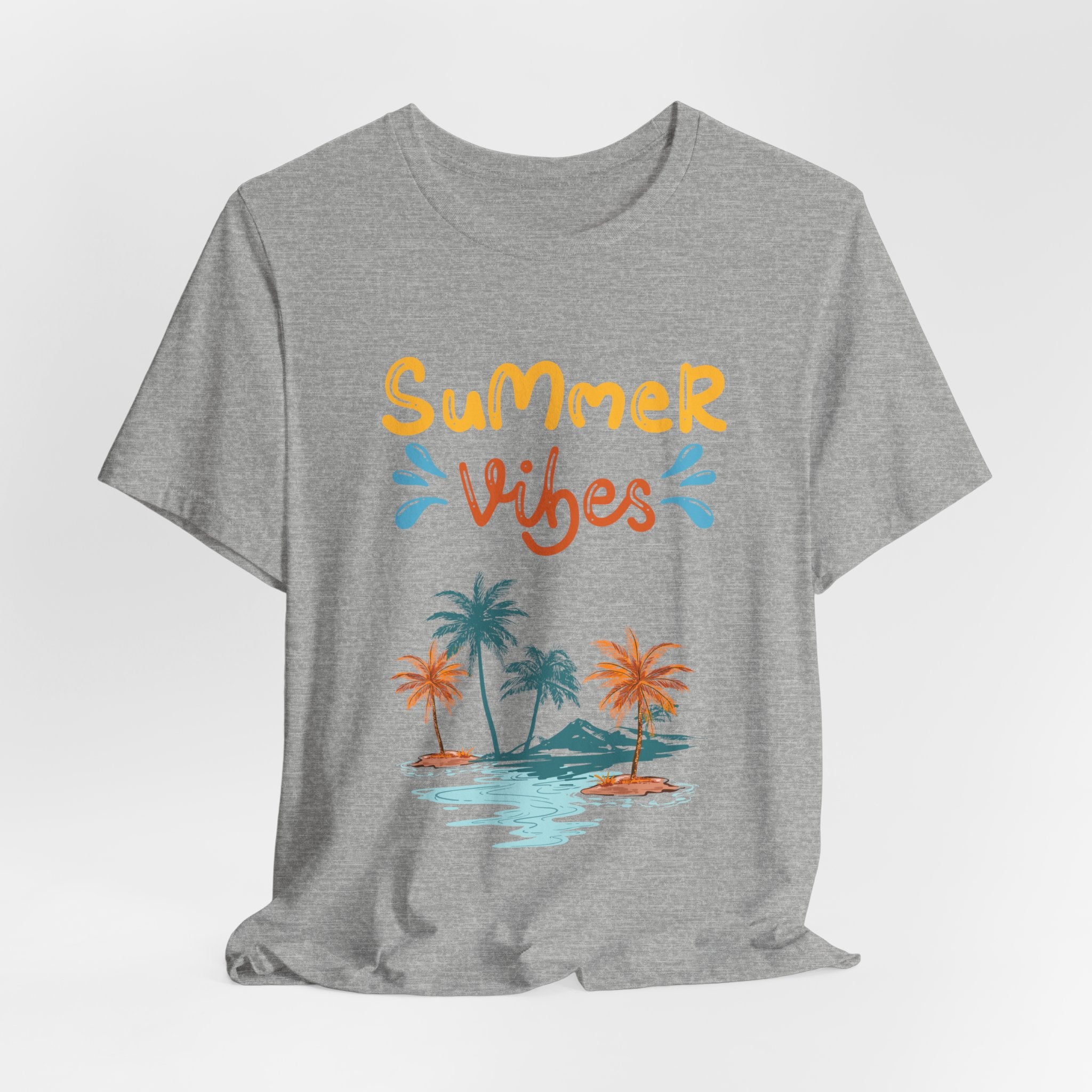 Hello Summer Tee – Pastel Beach Graphic T-Shirt
