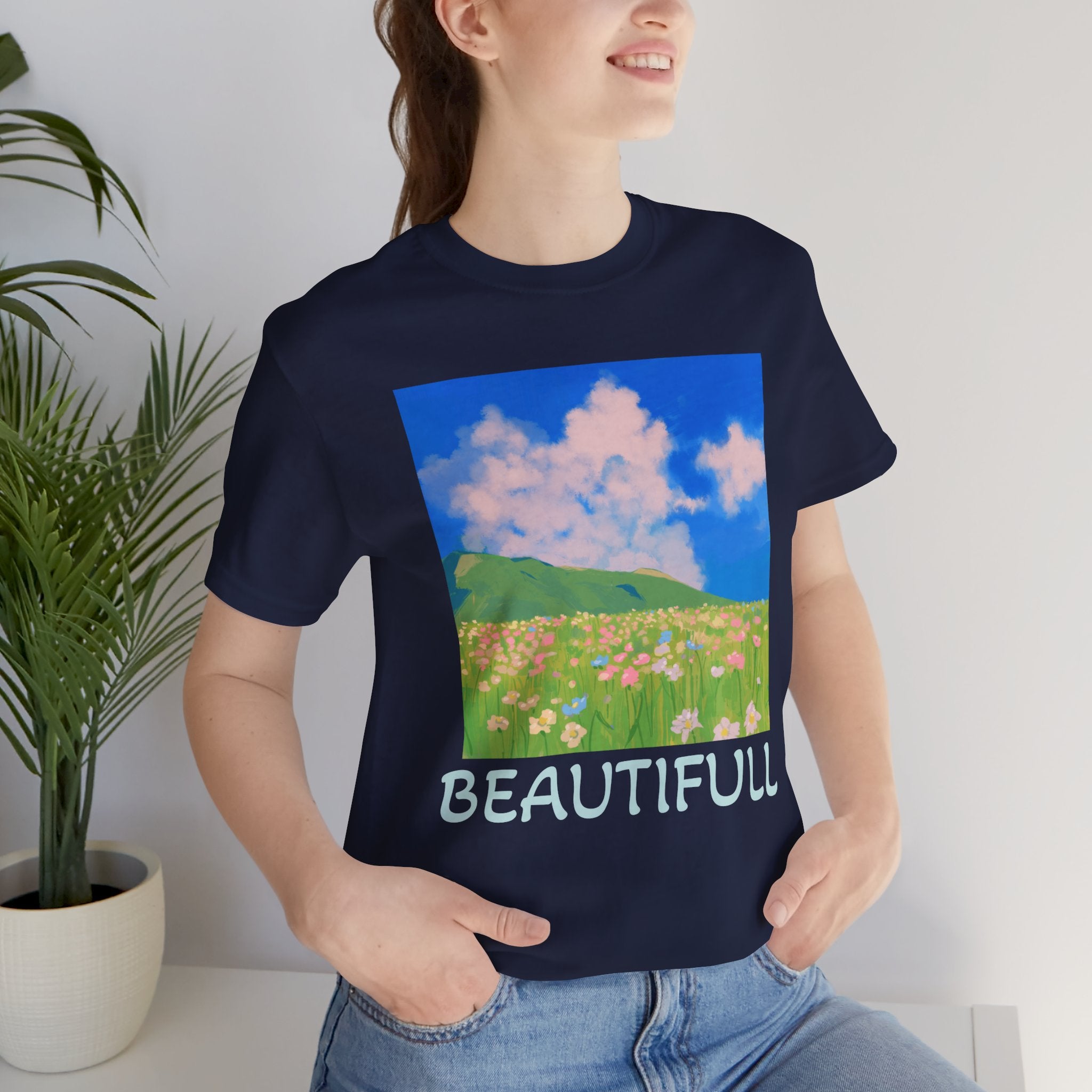 Floral Field Printed T-Shirt — Beautiful Floral Daily Wear