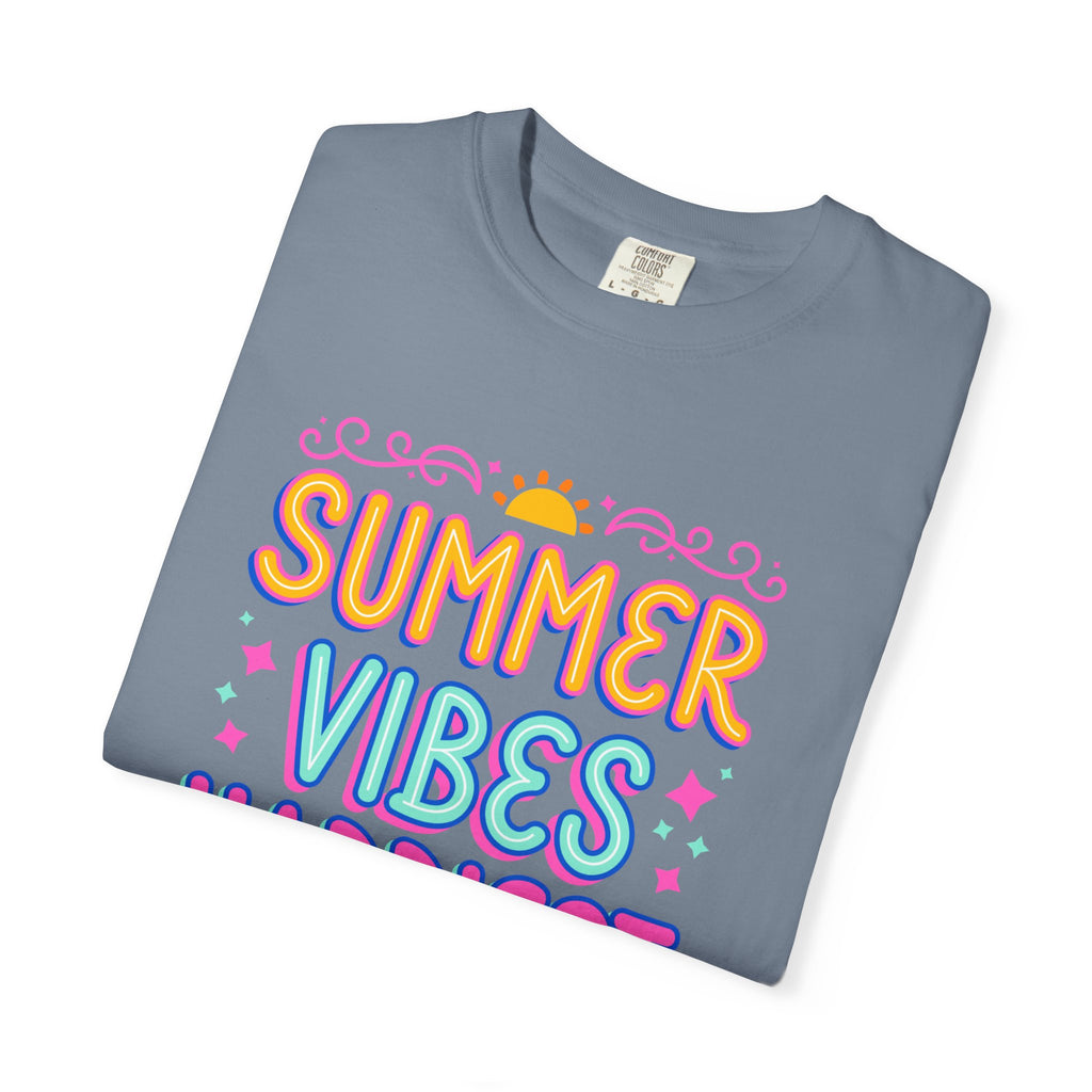 Summer Vibes Happiest in Flip Flops Text Printed Unisex T-Shirt