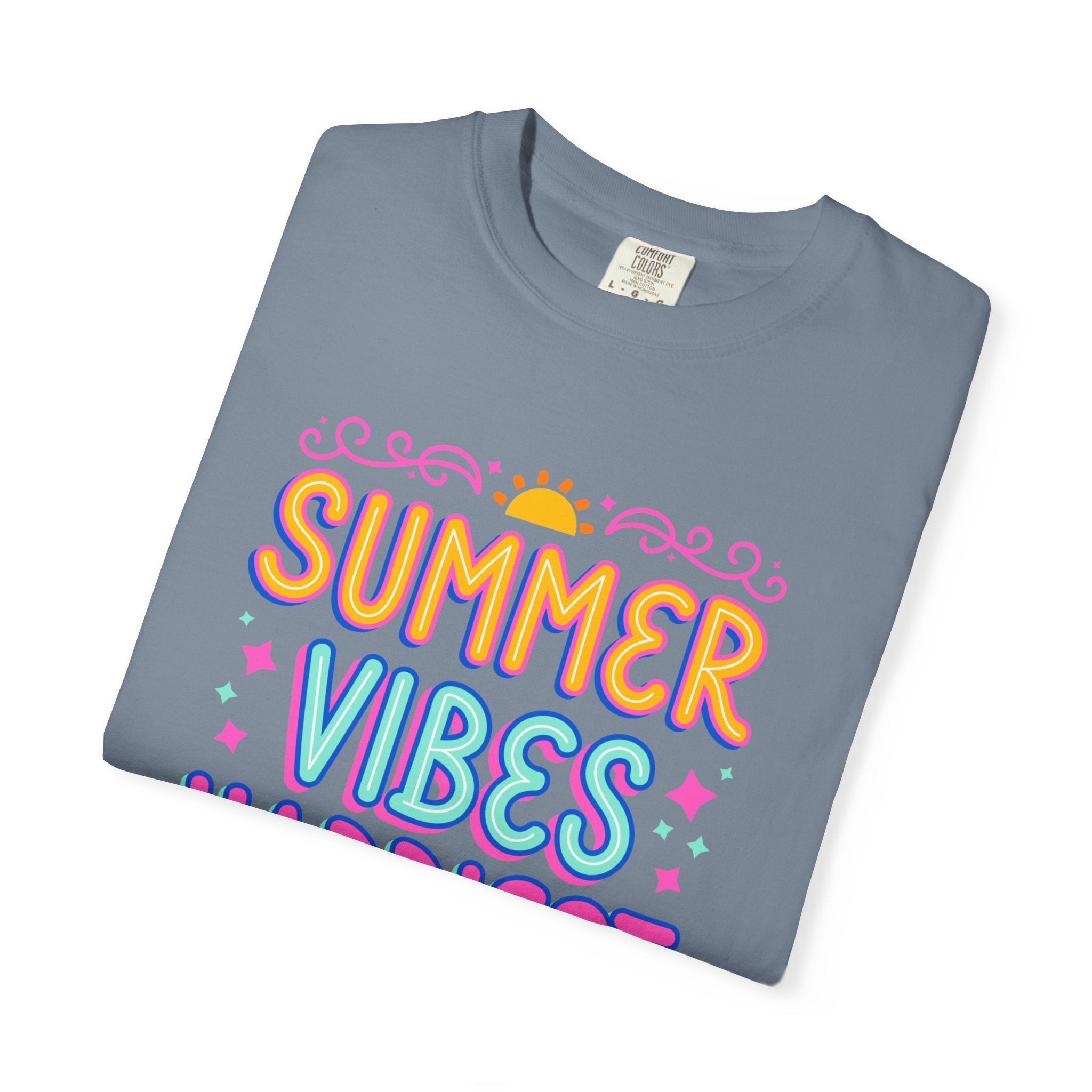 Summer Vibes Happiest in Flip Flops Text Printed Unisex T-Shirt