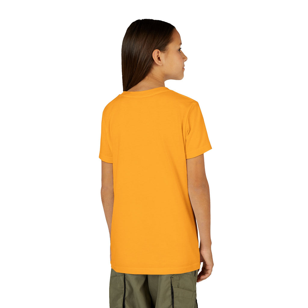 Youth Tee — "Stay True and Be You" Rainbow Script Kids T-Shirt