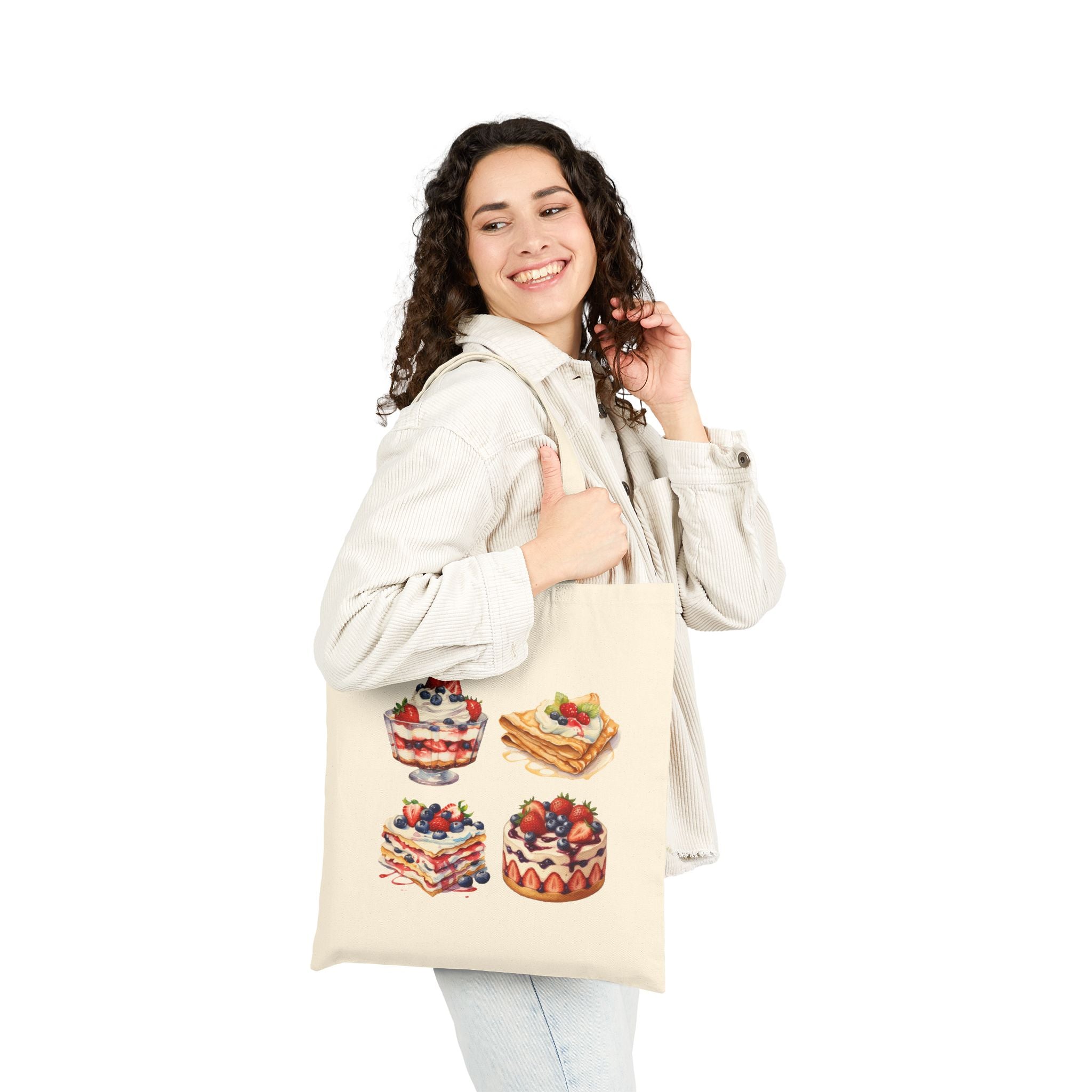 Blueberry Dessert Canvas Tote Bag