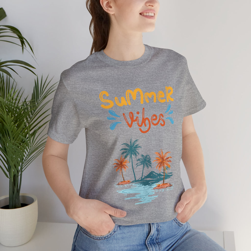 Hello Summer Tee – Pastel Beach Graphic T-Shirt