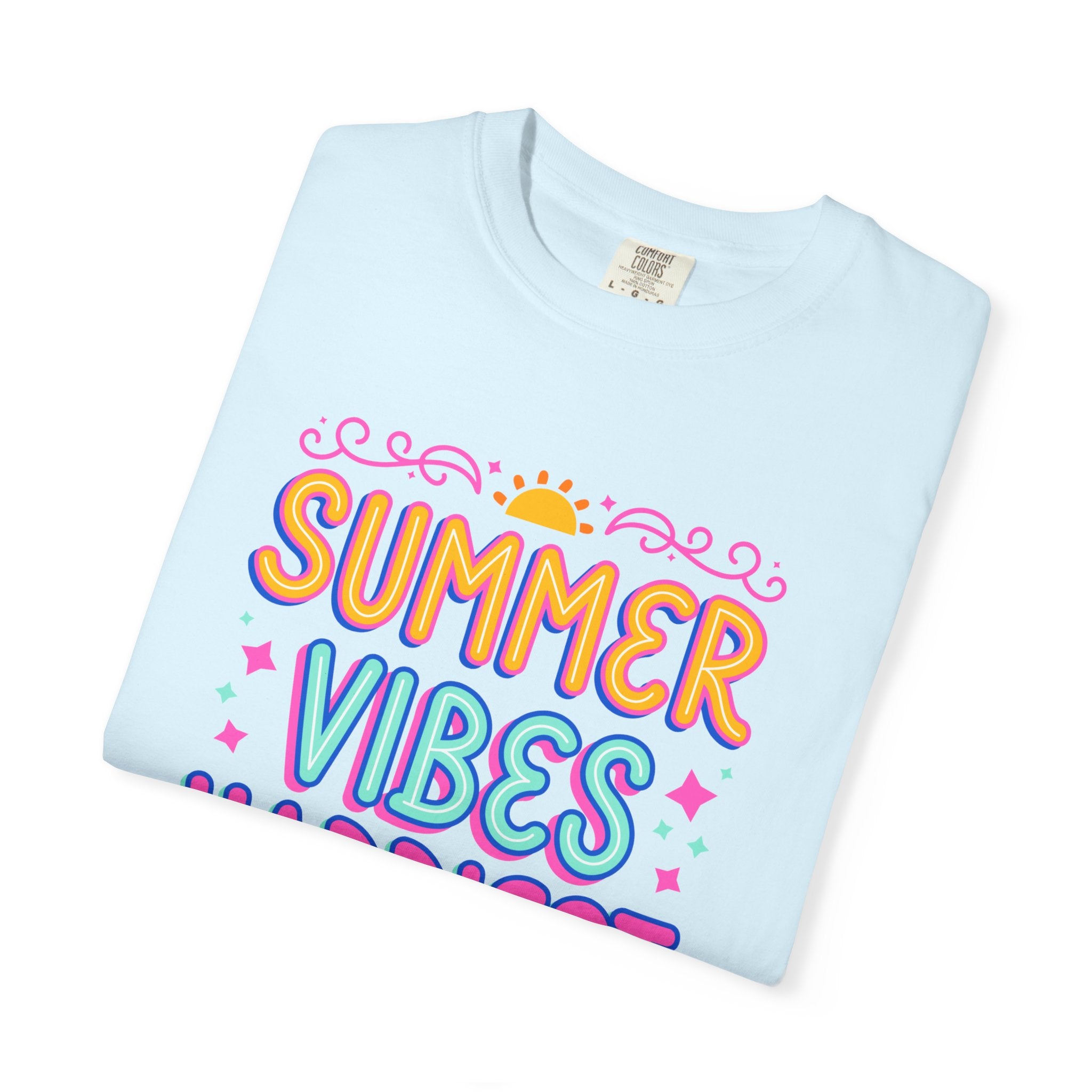 Summer Vibes Happiest in Flip Flops Text Printed Unisex T-Shirt