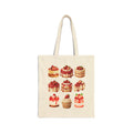 Strawberry Dessert Lover Tote Bag — Cute Strawberry Cakes Canvas Tote