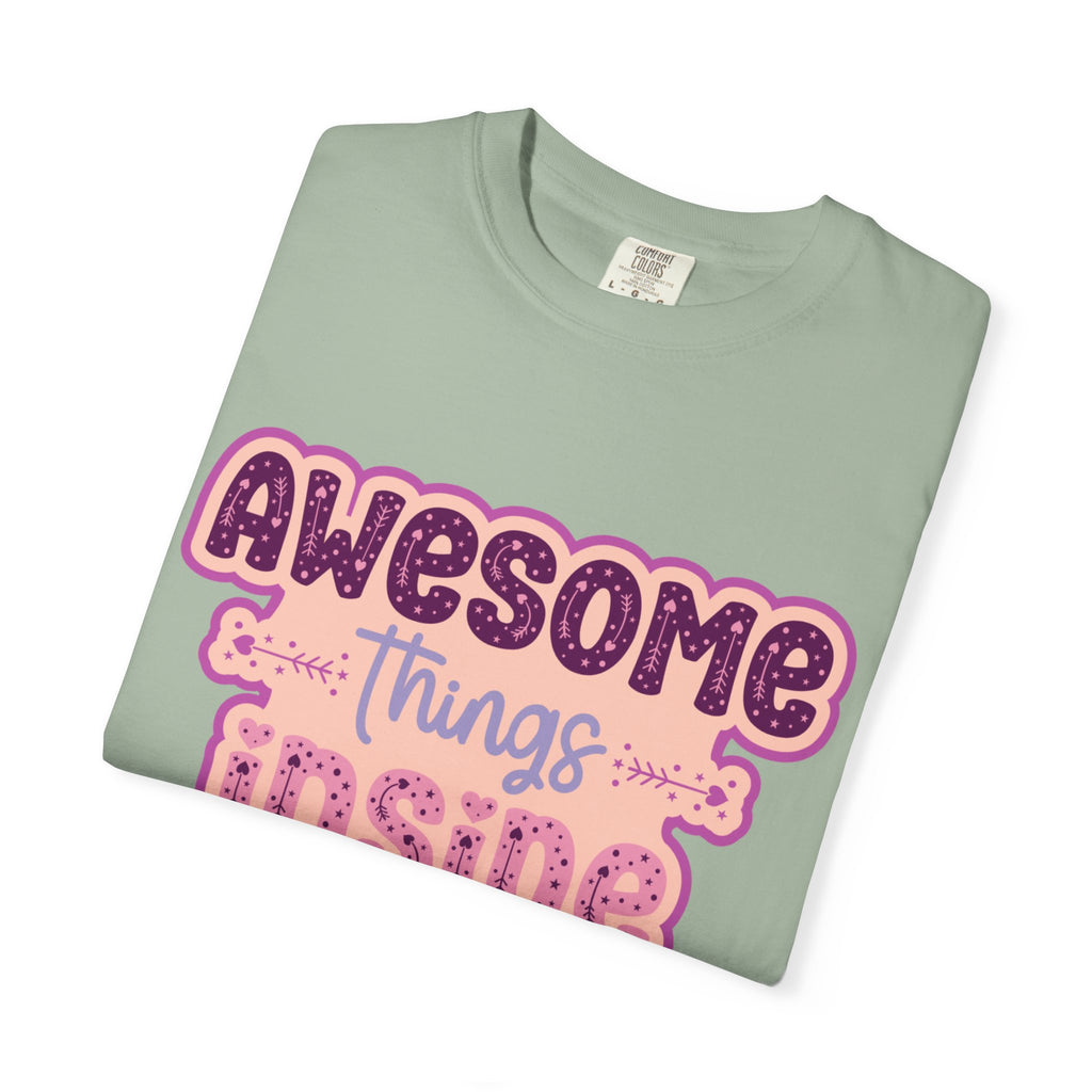 Retro "Awesome Things Inside, Handle With Care" T-Shirt