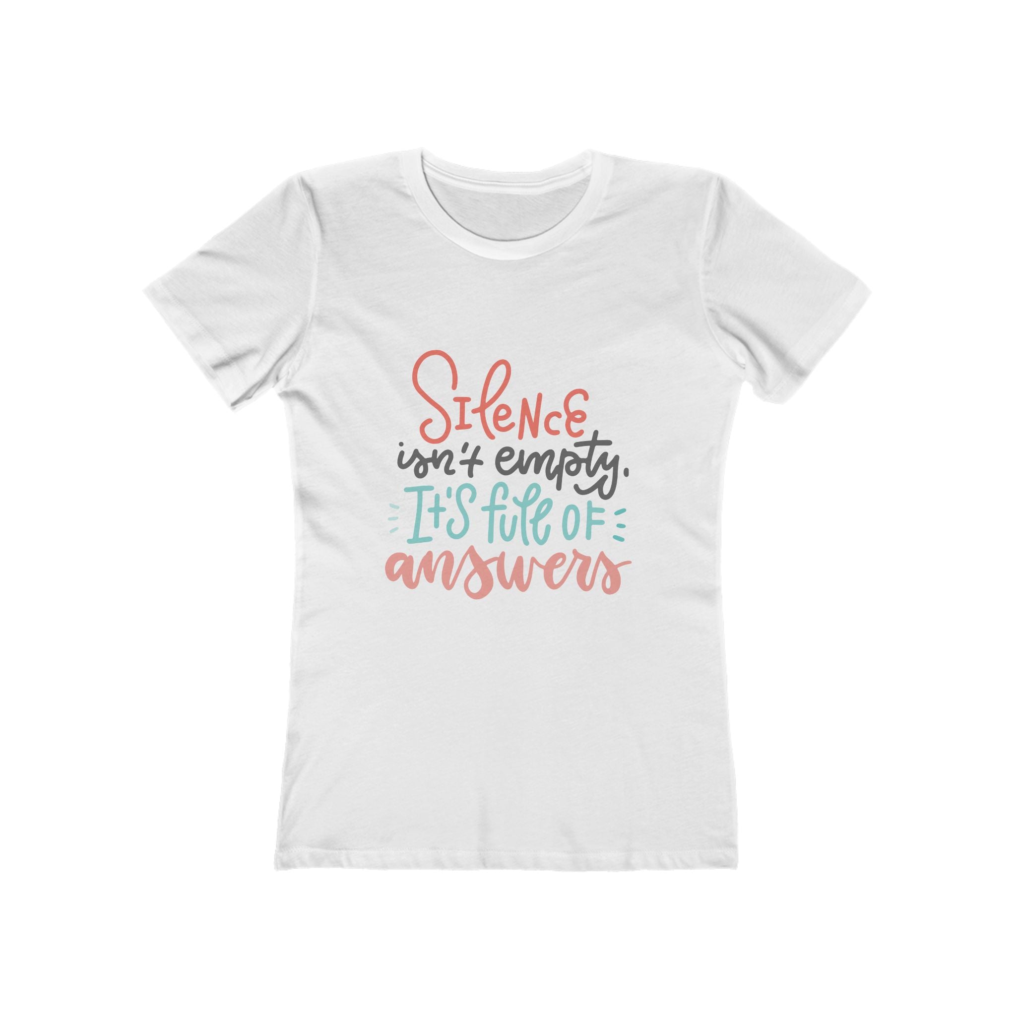 Women’s Boyfriend Tee - Colorful Heart Graphic