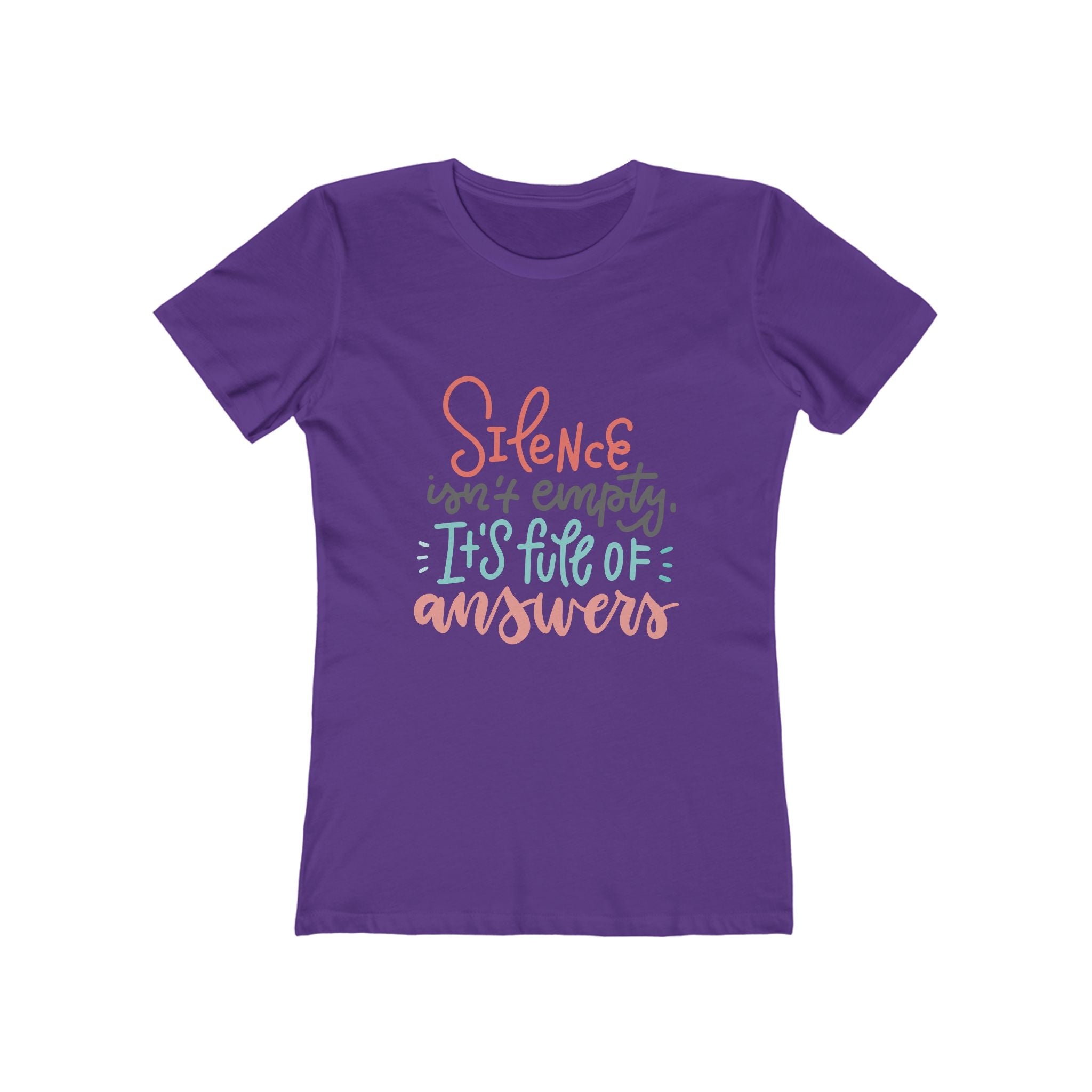 Women’s Boyfriend Tee - Colorful Heart Graphic