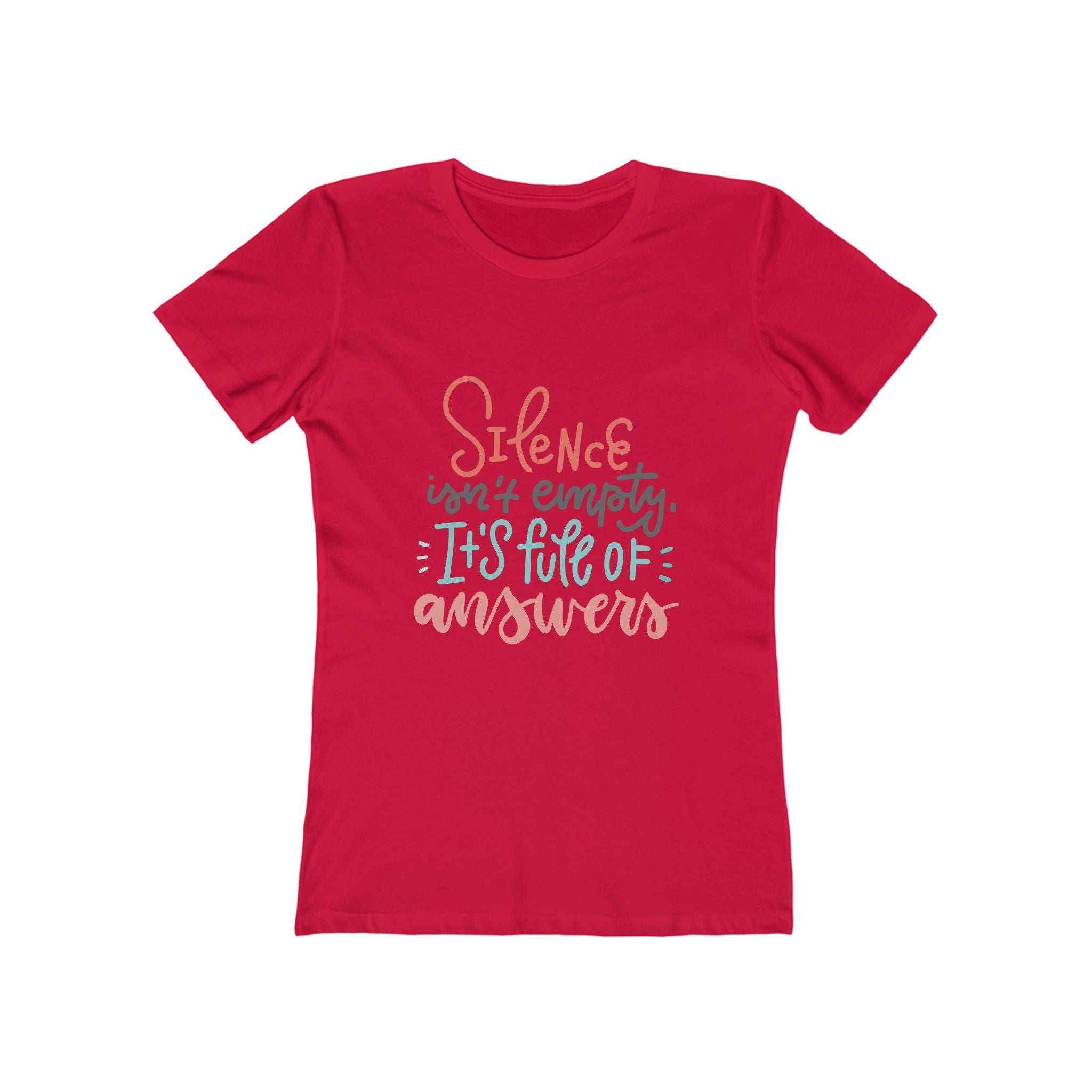 Women’s Boyfriend Tee - Colorful Heart Graphic
