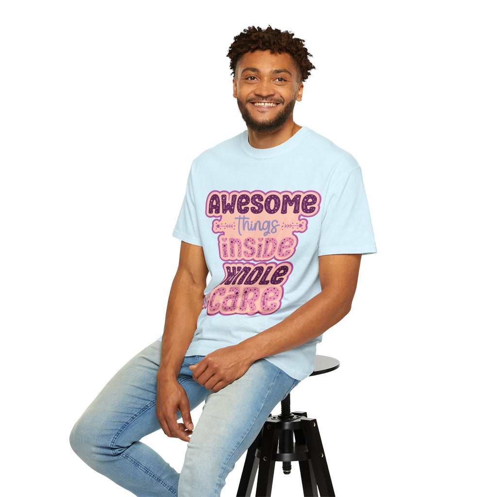 Retro "Awesome Things Inside, Handle With Care" T-Shirt