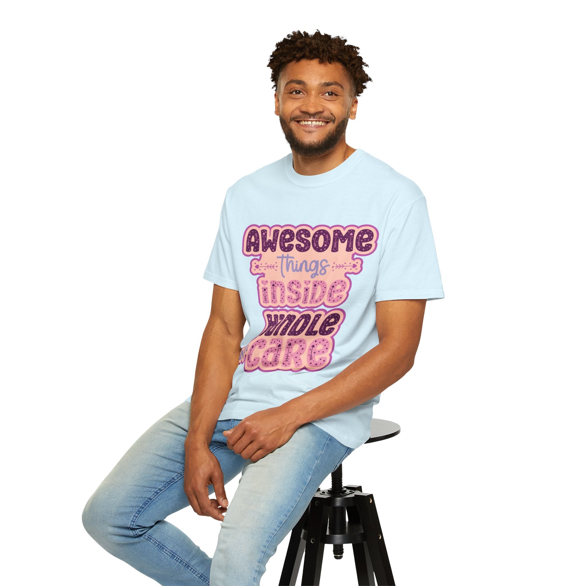 Retro "Awesome Things Inside, Handle With Care" T-Shirt