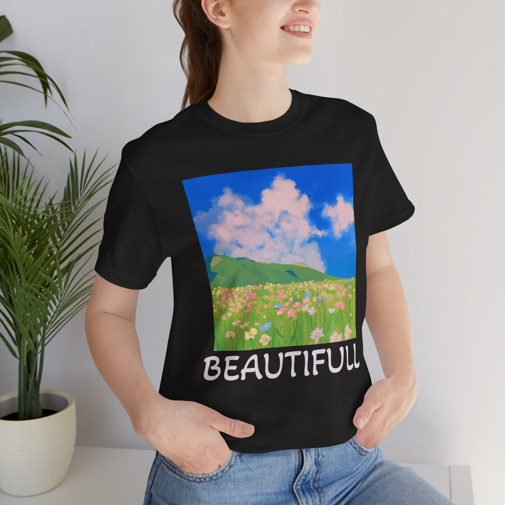 Floral Field Printed T-Shirt — Beautiful Floral Daily Wear