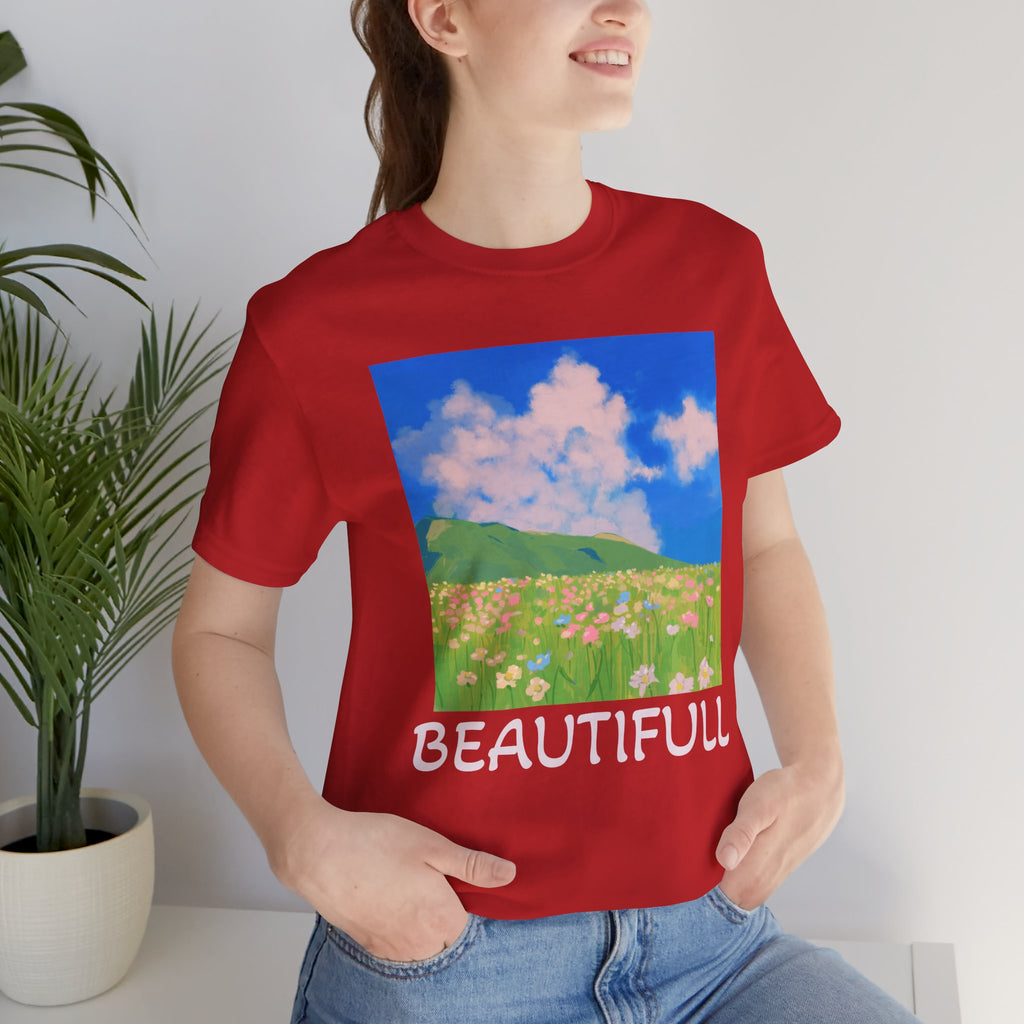 Floral Field Printed T-Shirt — Beautiful Floral Daily Wear