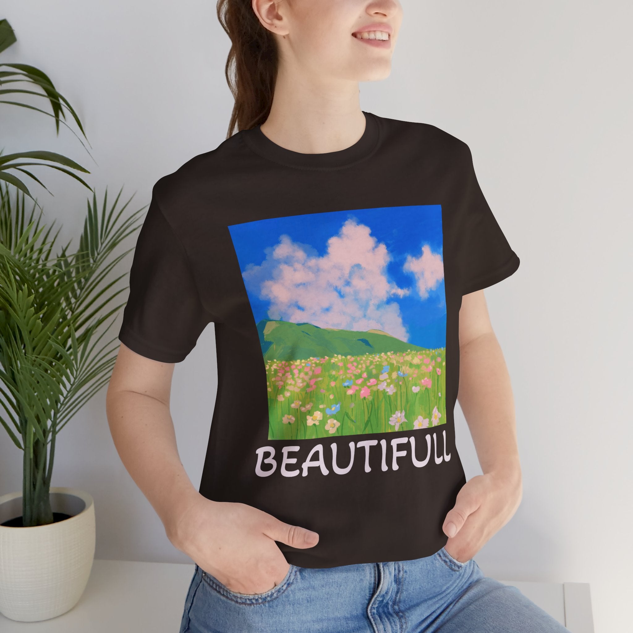 Floral Field Printed T-Shirt — Beautiful Floral Daily Wear